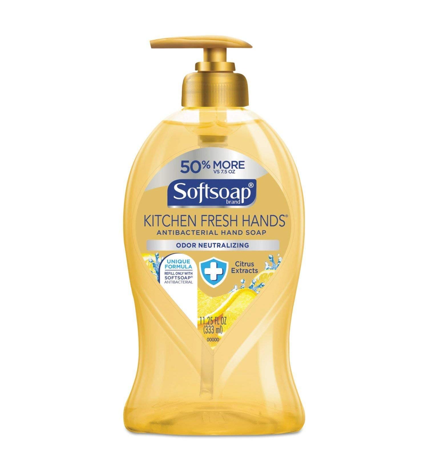 Softsoap Antibacterial Hand Soap Citrus 11 1/4 oz Pump Bottle 6/Carton Citrus 1 Count (Pack of 6)