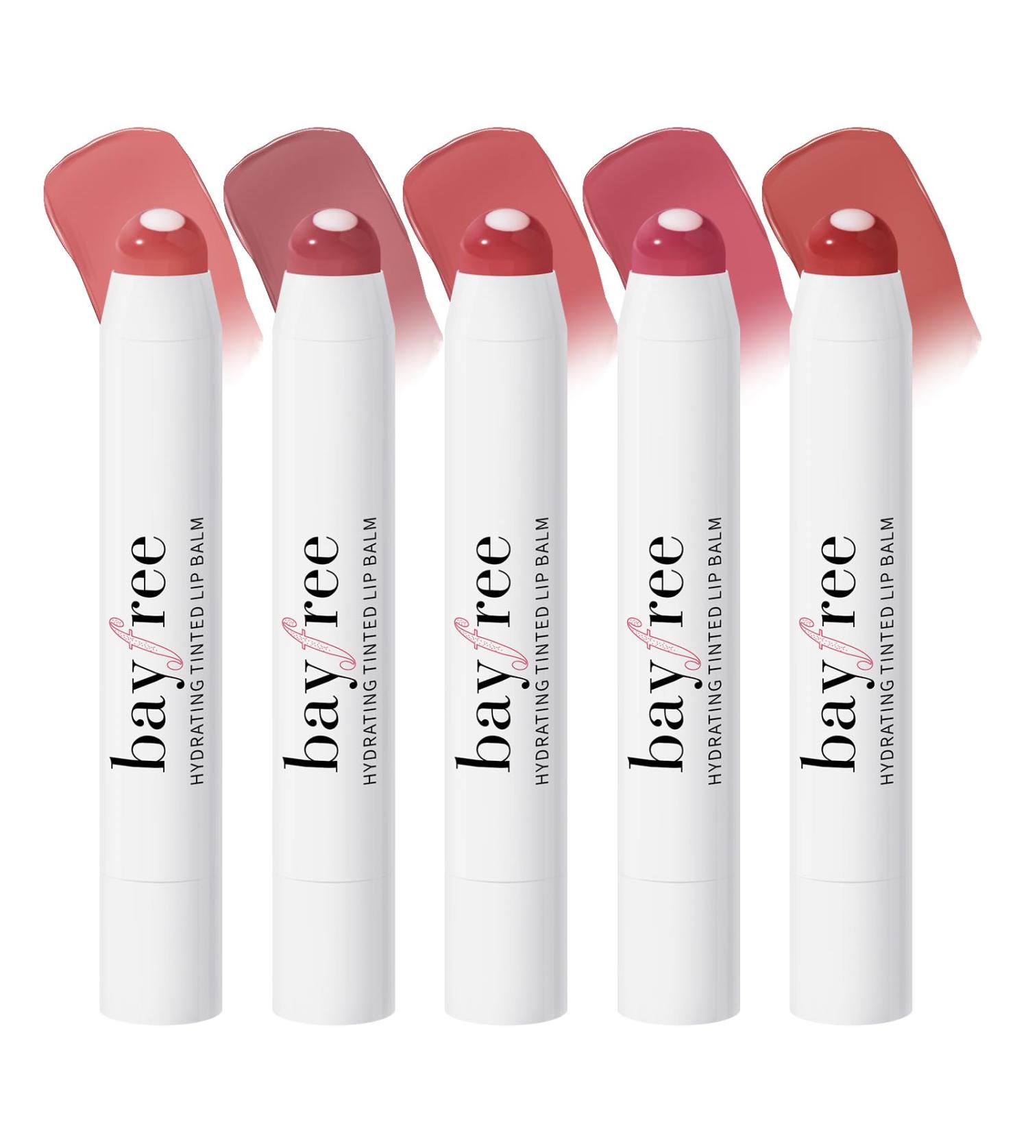 Tinted Lip Balm Plumper Set - Glossy Lightweight & Moisturizing Vegan Lip Care with Jojoba Oil | Perfect Gift for Soft Pumped Lips - Buy Online on GoSupps.com