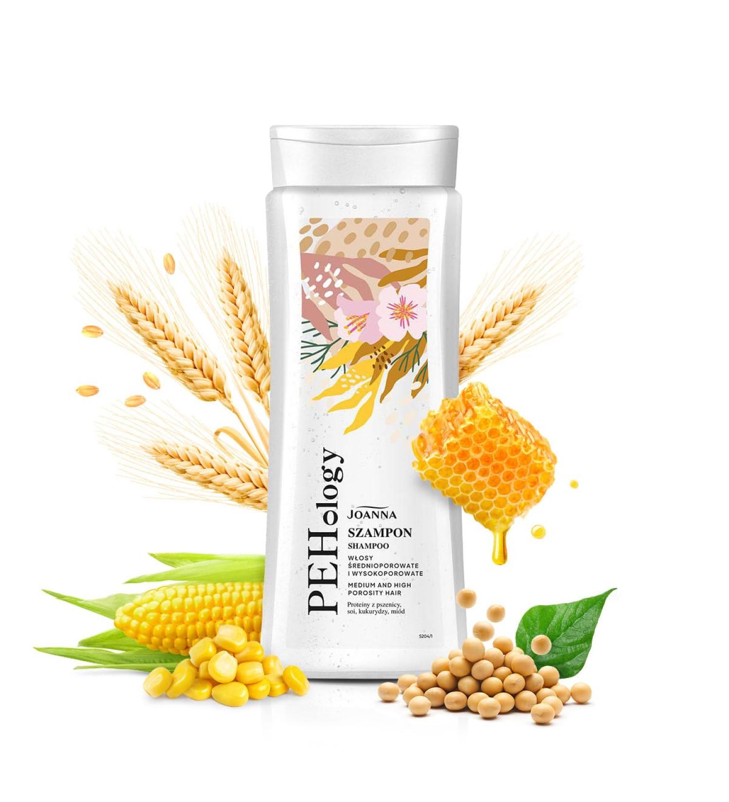  Joanna JOANNA PEHology Shampoo for Medium to Strong Porous Hair - Intensive Cleansing Shampoo for Hair and Scalp - Strengthening Shampoo for Damaged & Dry Hair - 300ml - Buy Online on GoSupps.com