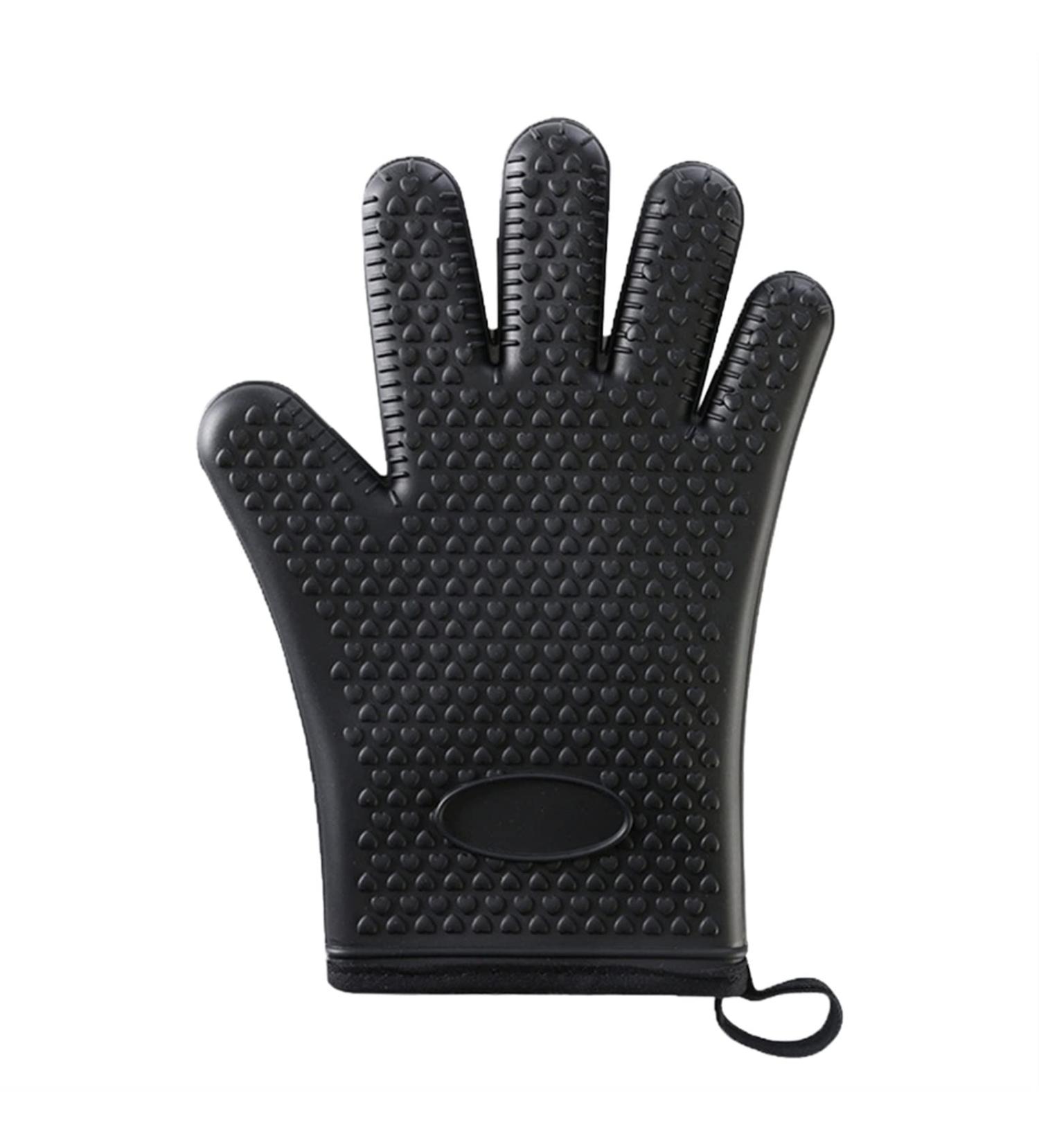 BUSOTH Silicone Baking Gloves Kitchen Accessories Heat-resistant Indoor And Outdoor Dishwashing Gloves 3 - Buy Online on GoSupps.com