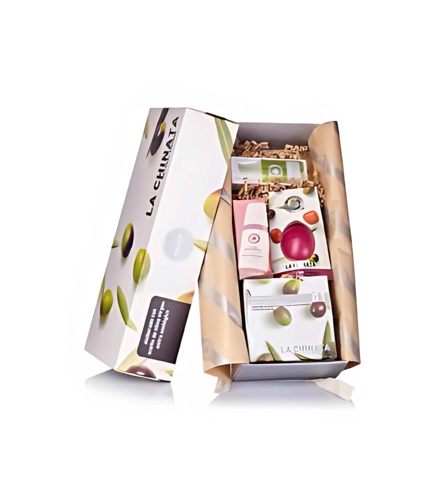 La Chinata Mini Gift Box (Lip Balm 10g + Face Scrub 70ml + Eye Cream 20ml + Anti-Pollution Face Serum 30ml) - Buy Online on GoSupps.com