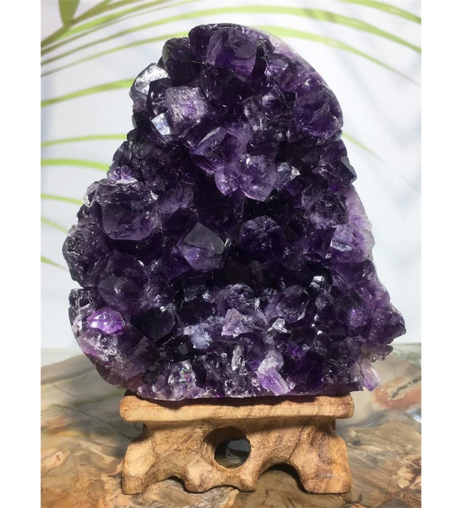 Quartz Natural Gem Amethyst Specimen Fashion Ornament Feng ShuiRaw Stone Purple Wicca Witchcraft Decor Can be Used for JZIGTDEM - Buy Online on GoSupps.com