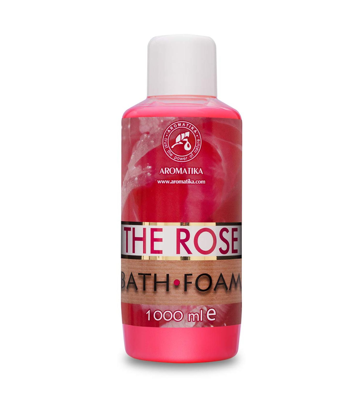 Rose Essential Oil Bath Foam 1000ml - Promotes Good Sleep - Beauty and Body Care - Aromatherapy Spa - Relaxing Bubble Bath - 1L Pack - Buy Online on GoSupps.com