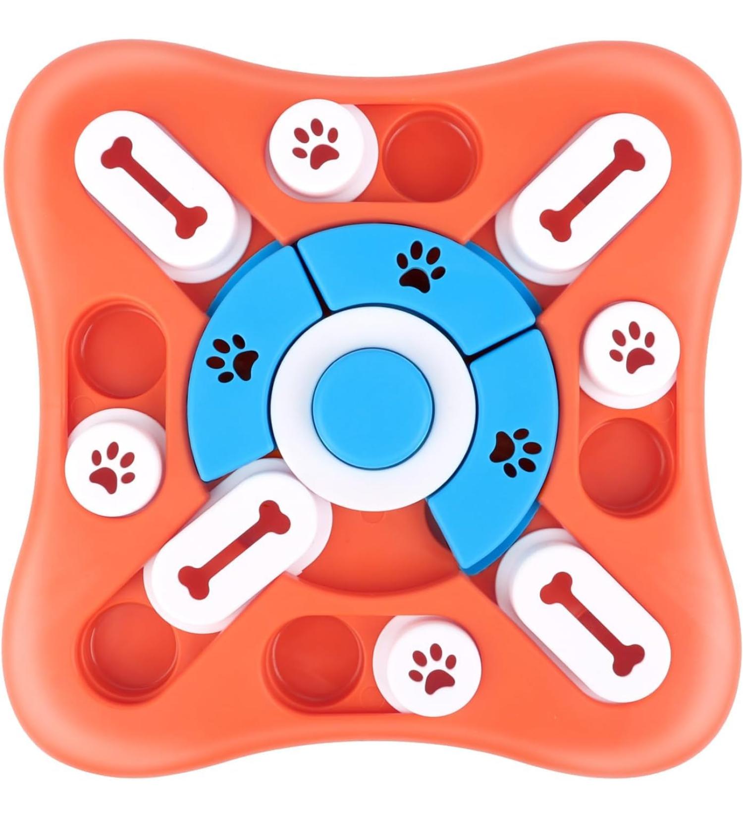 JOPHEK Interactive Dog Toy | Intelligence Feeder Dispenser for Small Medium Large Dogs & Cats - Squeaker Activity Pink - Buy Online on GoSupps.com