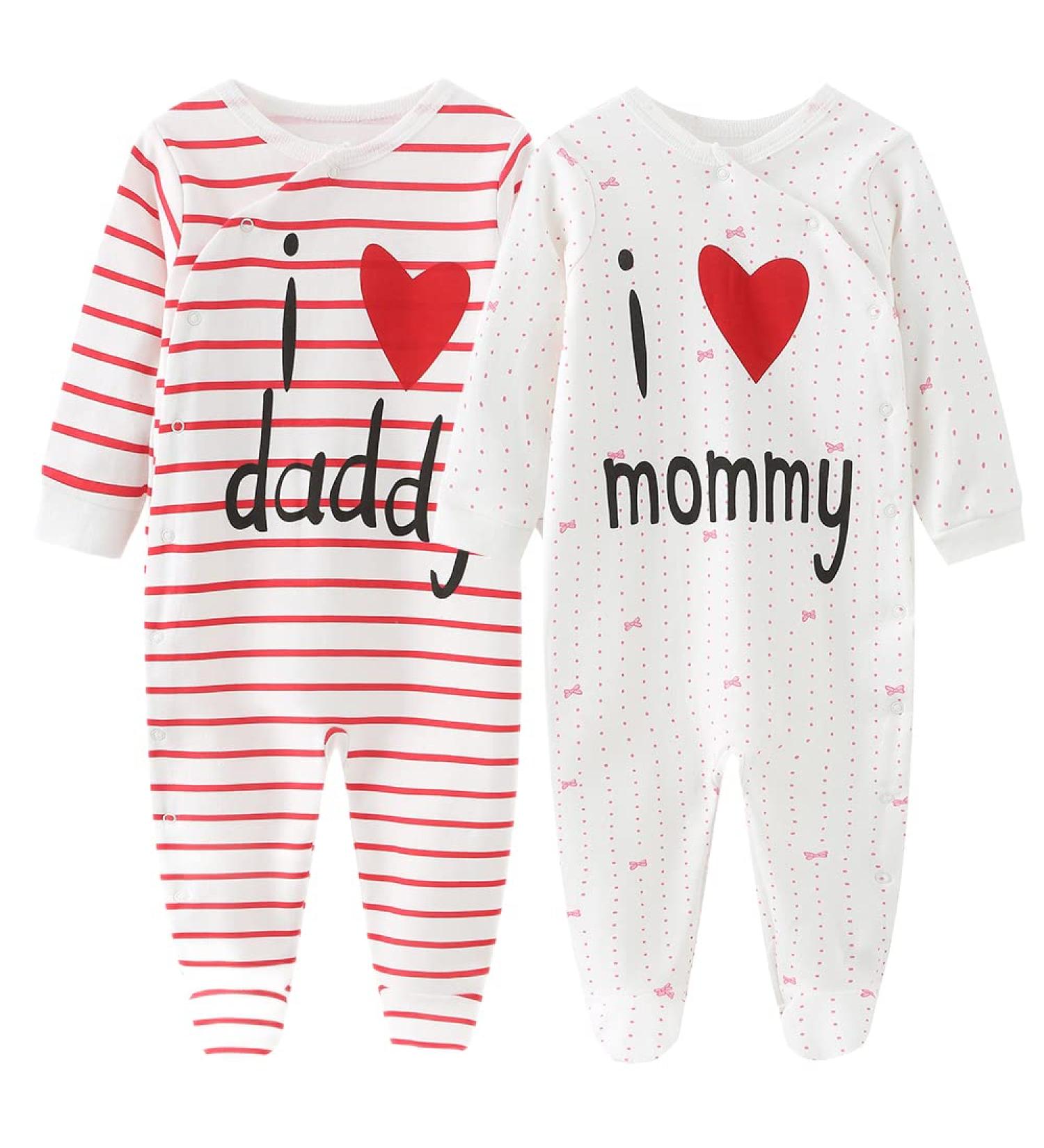 MAMIMAKA Baby Rompers Pajamas Cotton Jumpsuit - 3-6 Months (Two Pieces) - Buy Online on GoSupps.com