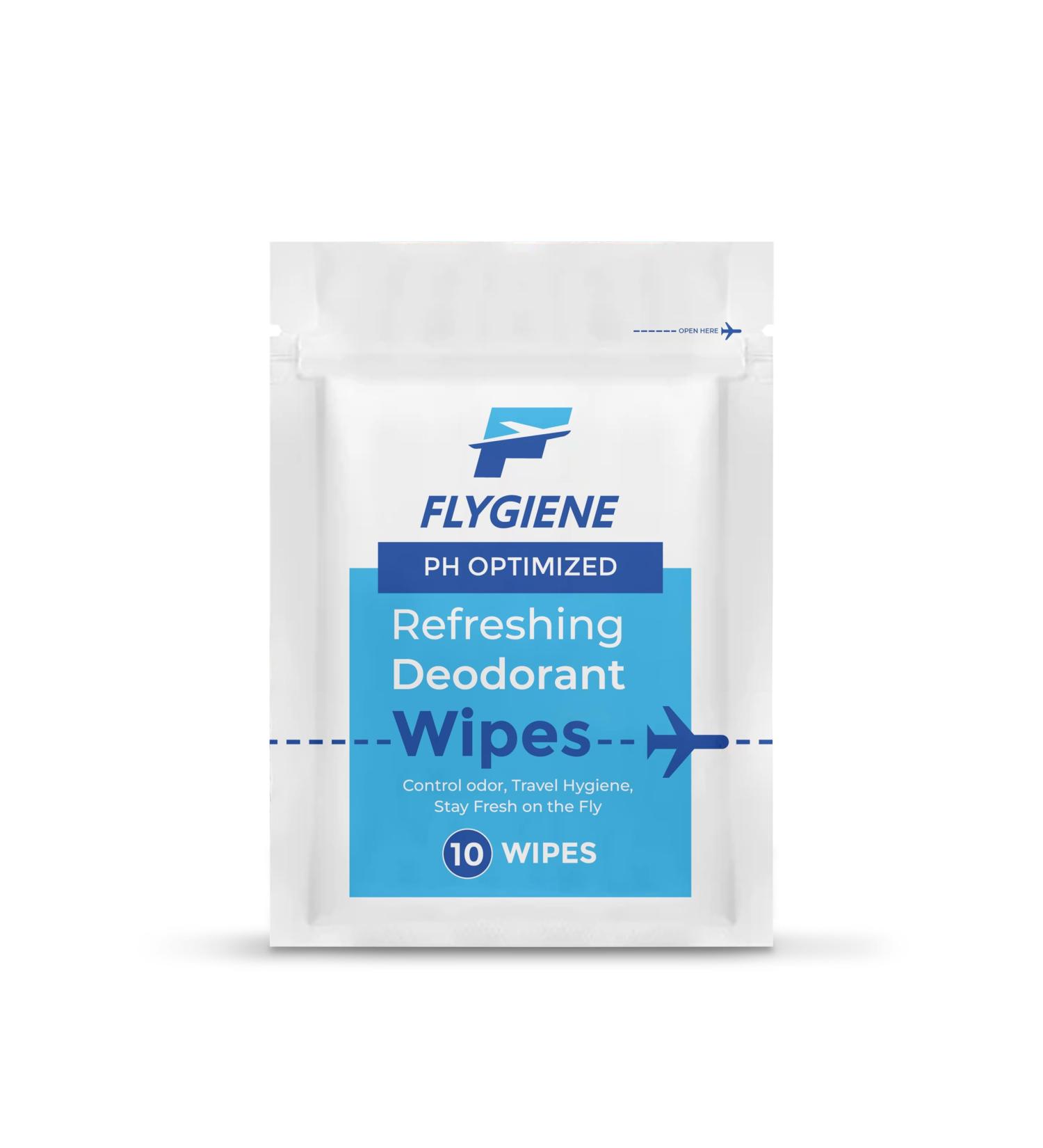 Deodorant Wipes - Individually Wrapped Antiperspirant Body Wipes (10 Count) | Shop Now for Freshness Anywhere - Buy Online on GoSupps.com