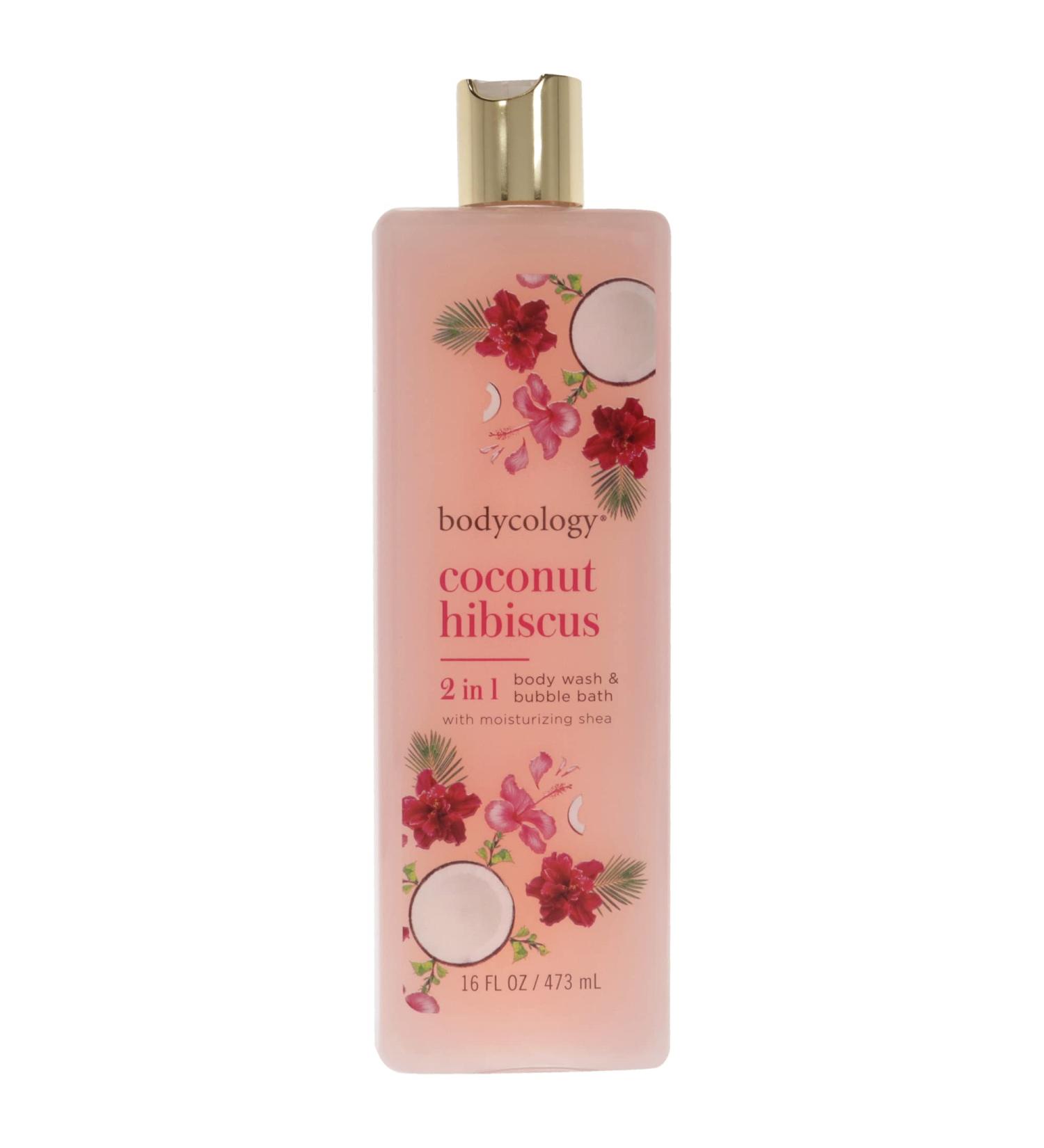 Bodycology Coconut Hibiscus Moisturizing Body Wash for Women  16 Ounce Coconut Hibiscus 16 Fl Oz (Pack of 1)