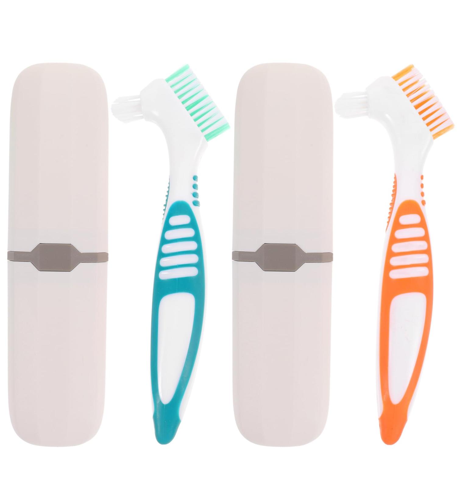 Shop Wofashpuret Travel Toothbrush Set - Perfect for Dentures & On-the-Go! Compact Toothbrush Holder & Carrier for Ultimate Convenience in International Travel. - Buy Online on GoSupps.com