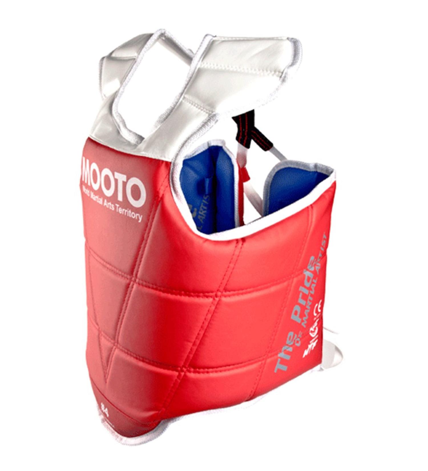 Mooto Korea Taekwondo Reversible Chest Guard - Approved Protector Gear for MMA, UFC, Martial Arts - Kickboxing Gym School - Buy Online on GoSupps.com