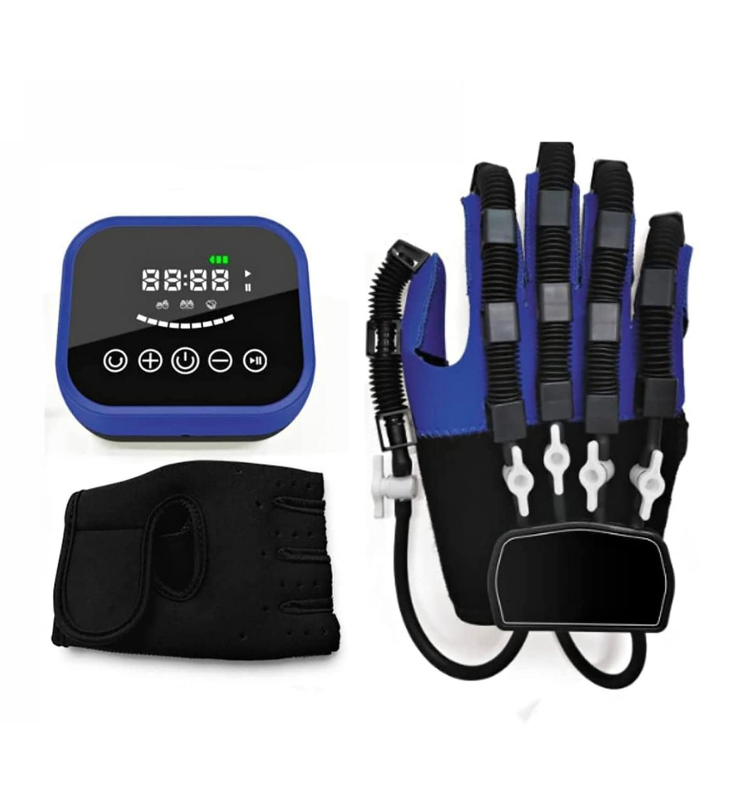 ZZBB Rehabilitation Robot Gloves Finger Orthoses Stroke Hand Splint Finger Straightening Brace Guard Protector Exoskeleton Manual Right Medium