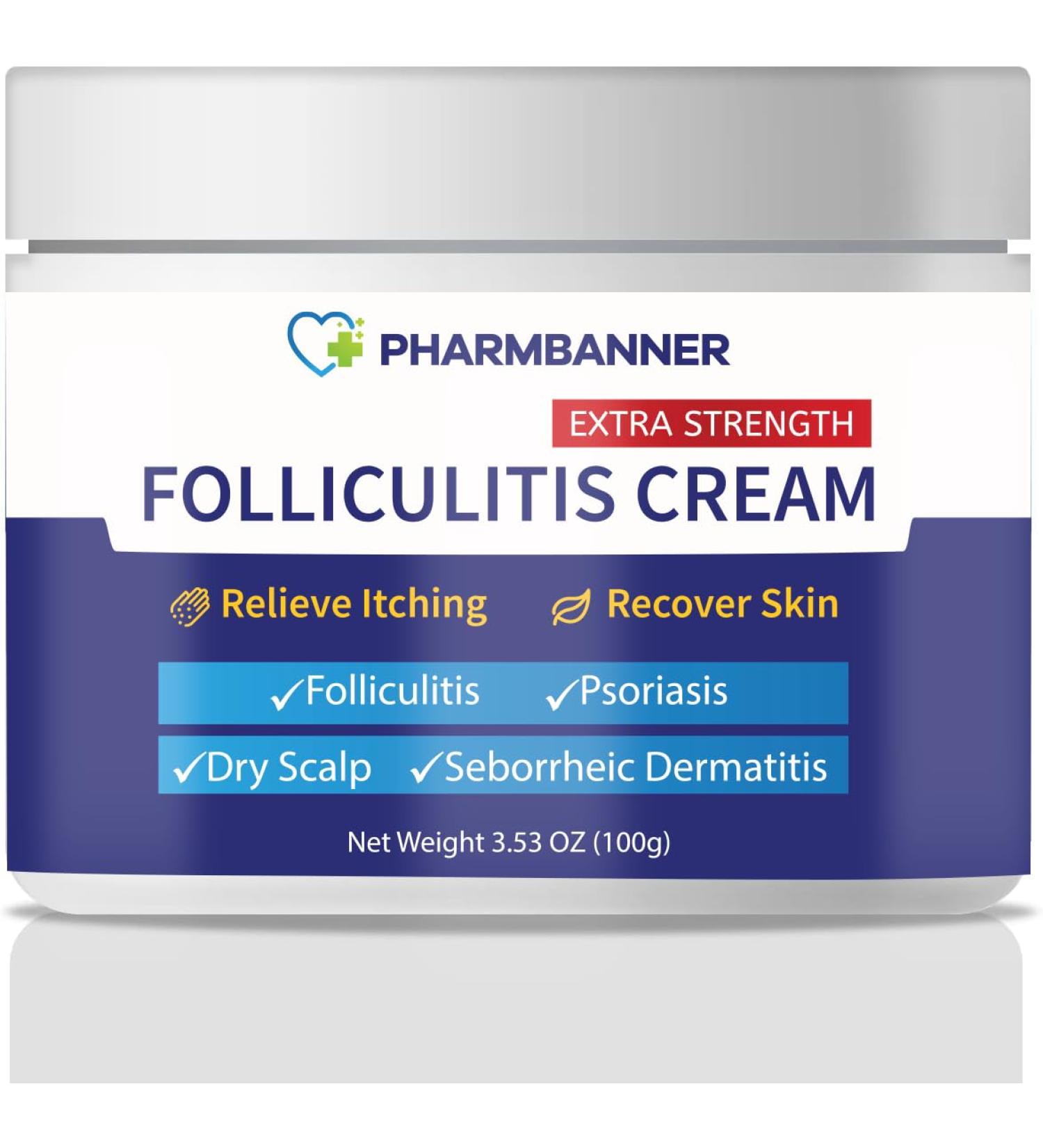Folliculitis Treatment Cream Extra Strength Folliculitis Scalp Treatment Antifungal Cream Psoriasis Cream Fast Effective Treatment for Folliculitis Psoriasis & Seborrheic Dermatitis Itch Relief - Buy Online on GoSupps.com