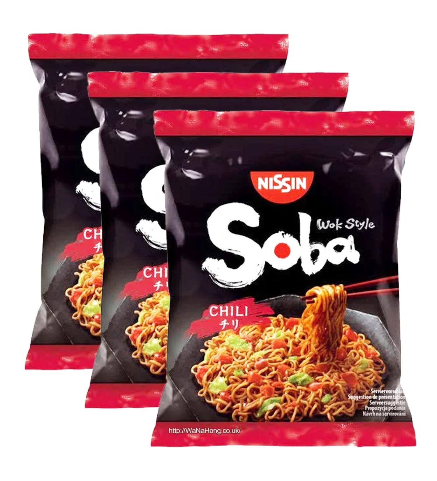  Nissin Nissin Soba Fried Instant Noodles Yakisoba 109g 9 servings CHILLI - Buy Online on GoSupps.com