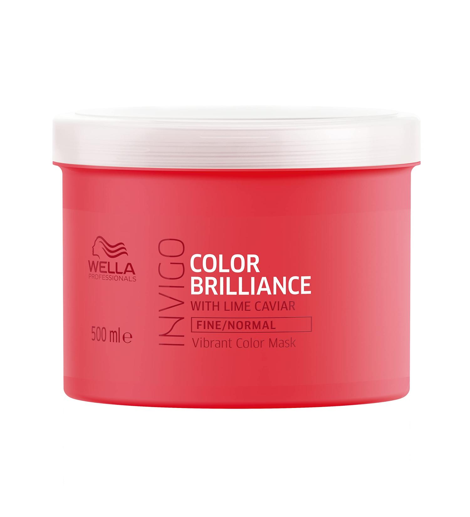 Wella Invigo Color Brilliance Vibrant Color Mask 500ml - For Fine/Normal Hair | Best International Shipping - Buy Online on GoSupps.com