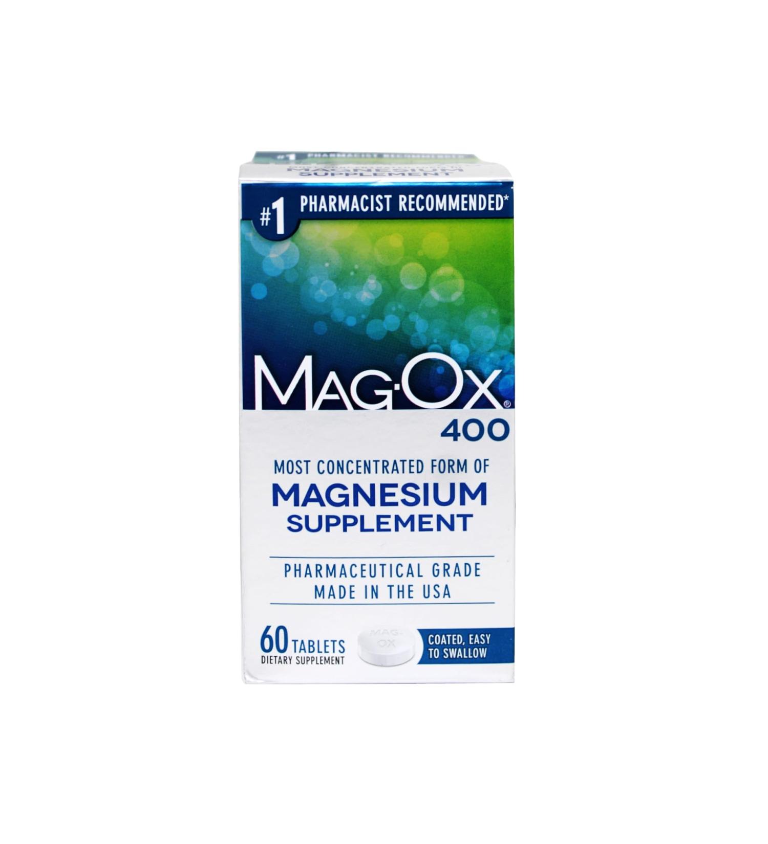 Mag-Ox 400 Magnesium Tablets 60 Each (Pack of 12) - Buy Online on GoSupps.com