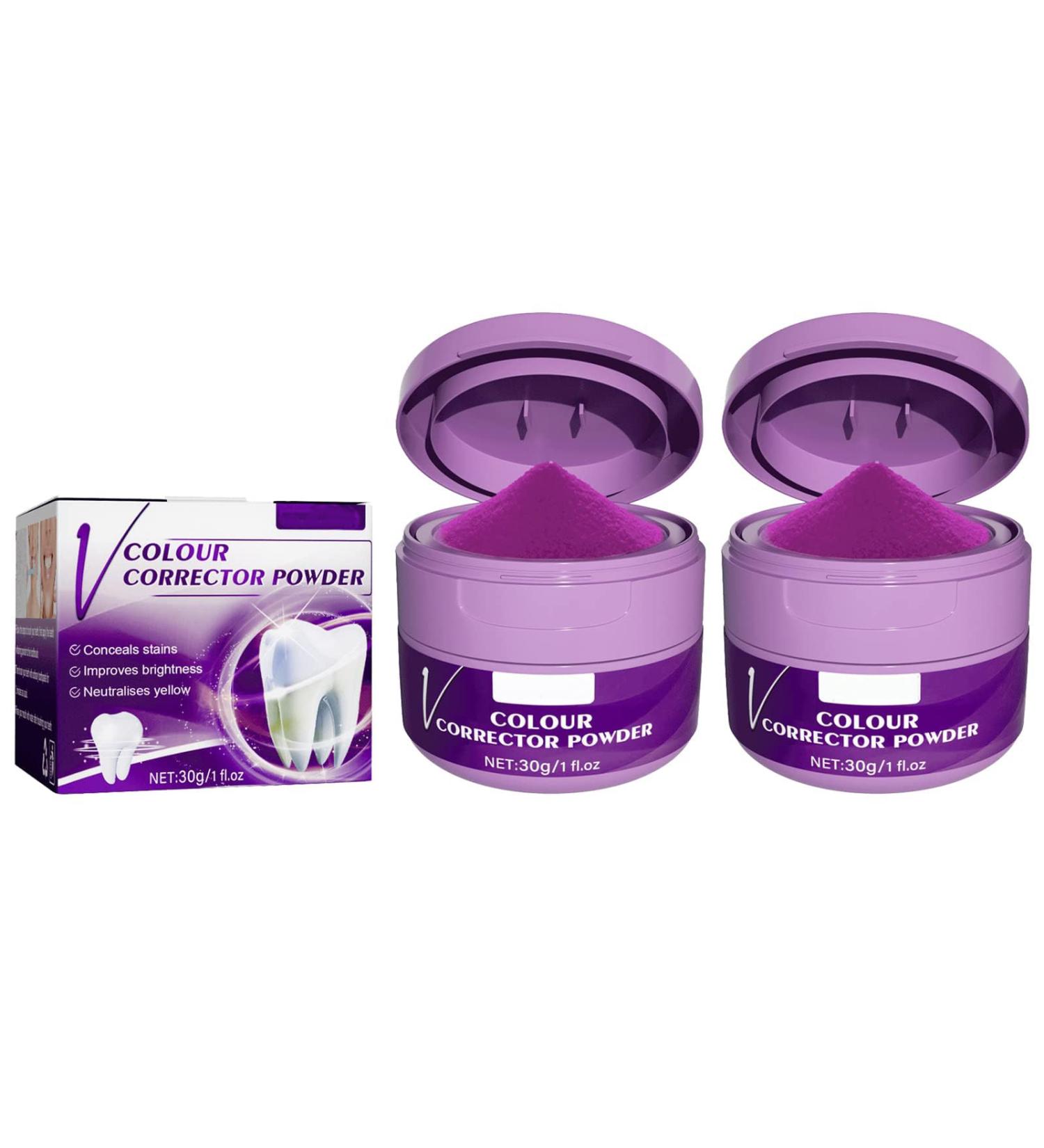 Purple Teeth Whitening Powder - Natural Organic Activated Charcoal for Effective Teeth Cleaning & Fresh Breath - Buy Online on GoSupps.com