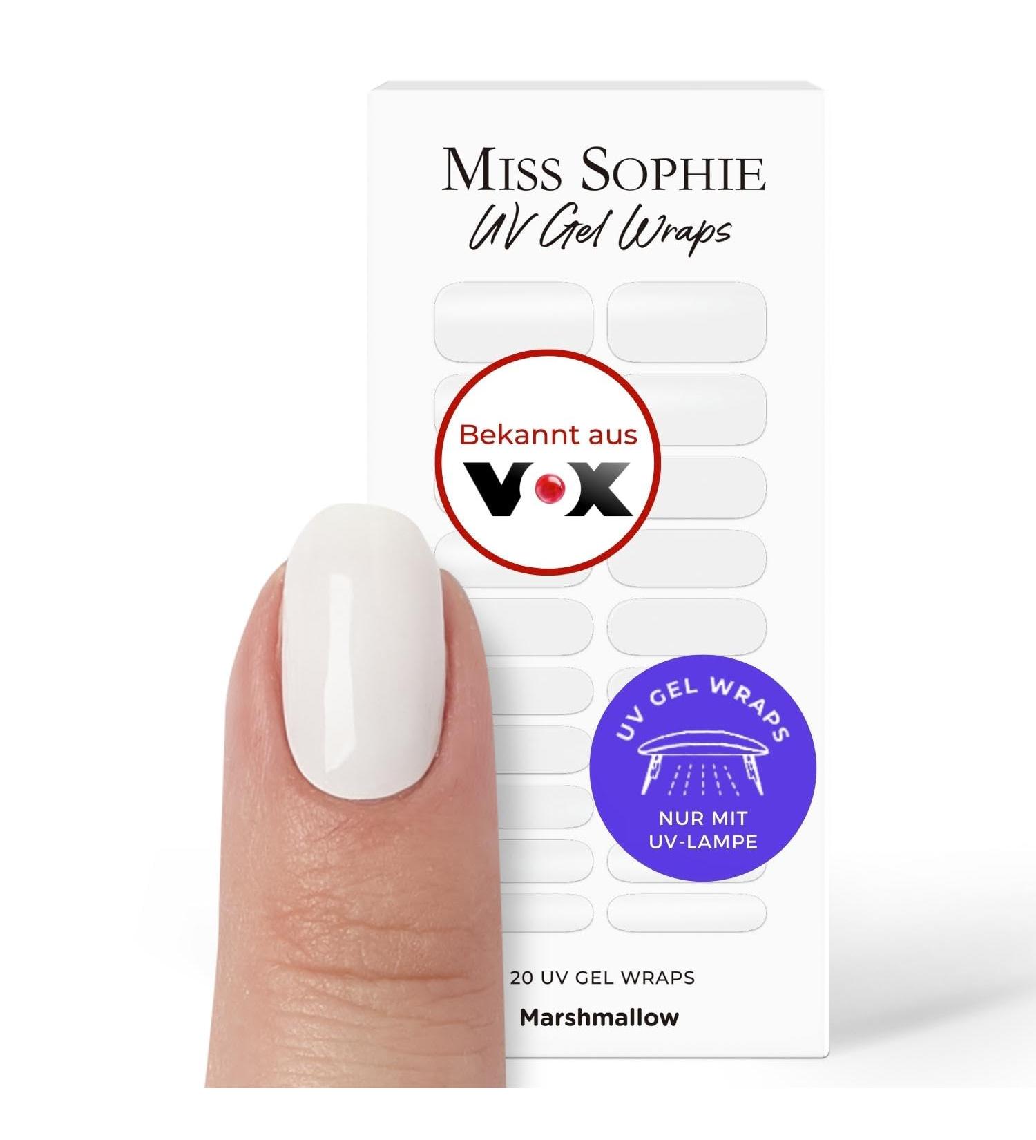 Original Miss Sophie UV Gel Nail Foils - Marshmallow UV Gel Nail Polish Strips for Fingers & Toes | Solid Color | International Shipping - Buy Online on GoSupps.com