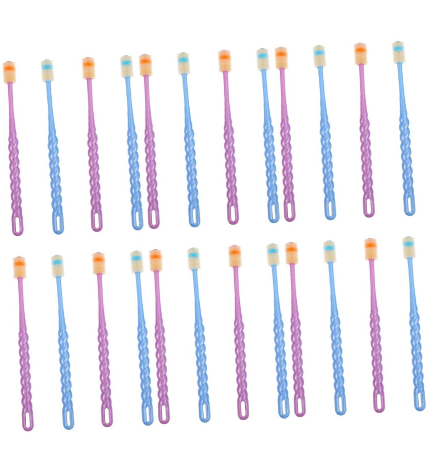 Frcolor 24-Pack Baby Toothbrush Finger Holders | Safe & Soft Training Toothbrushes for Kids - Buy Online on GoSupps.com