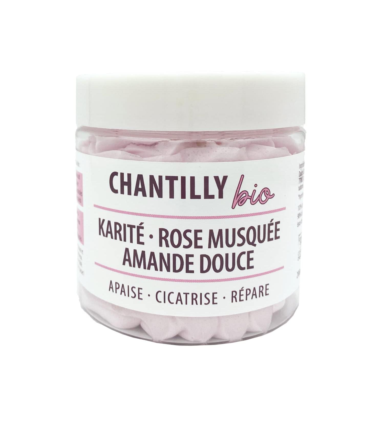 Lov'Frog Organic Chantilly | Face Body and Hair Care | All Types | Certified Organic | Shea Rose Musk and Sweet Almond | Soothes Heals and Nourishes 200 ml - Buy Online on GoSupps.com
