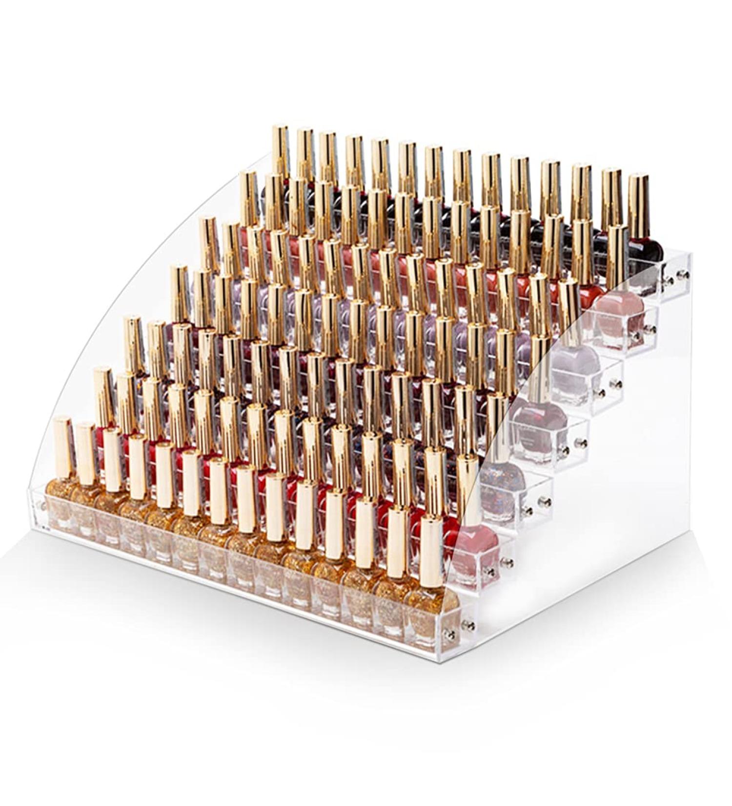 Ejoyous nail polish storage shelf clear acrylic display stand for lipstick perfume and essential oils - Buy Online on GoSupps.com