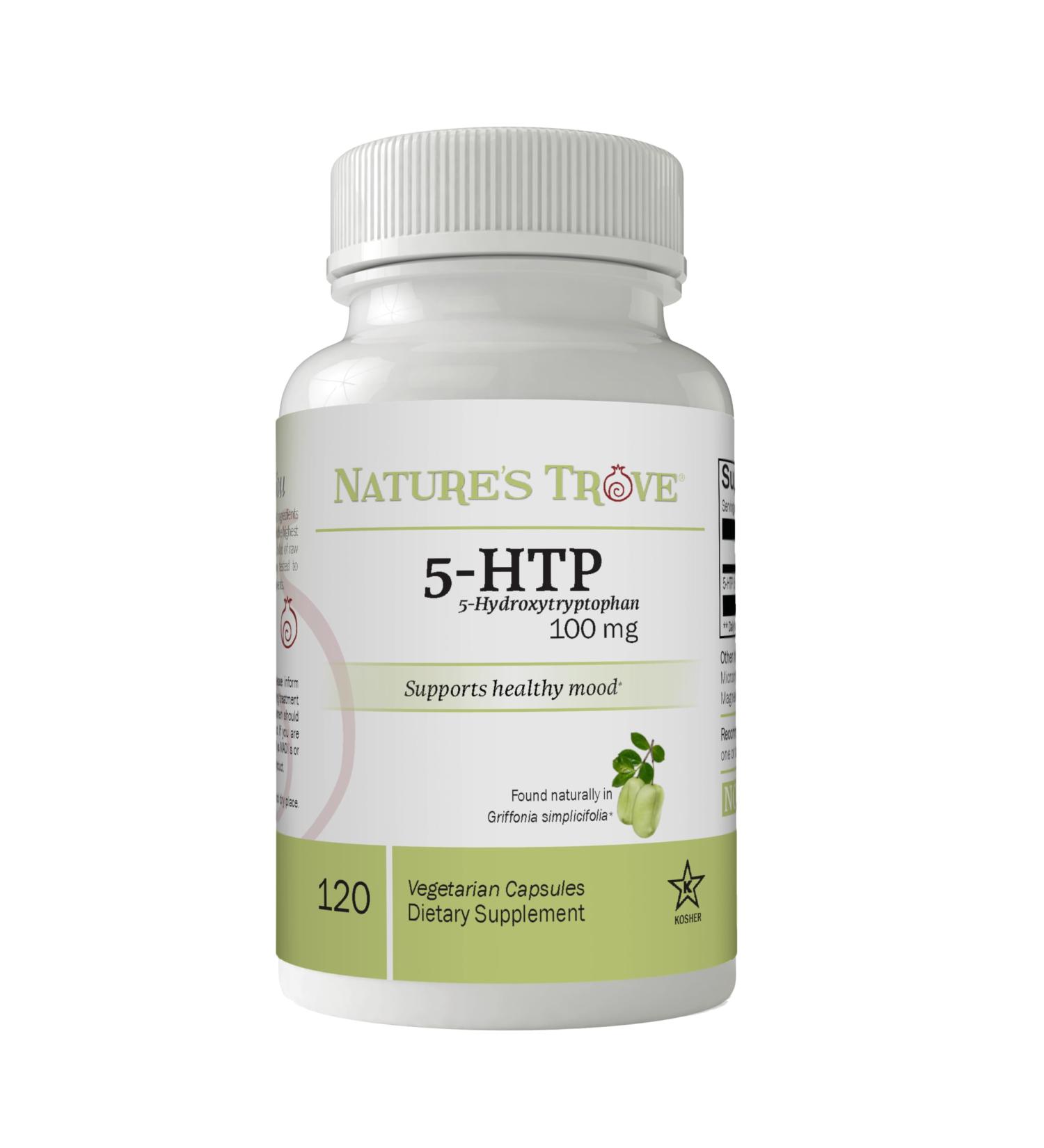 Nature's Trove 5-HTP 100mg 120 Vegetarian Capsules