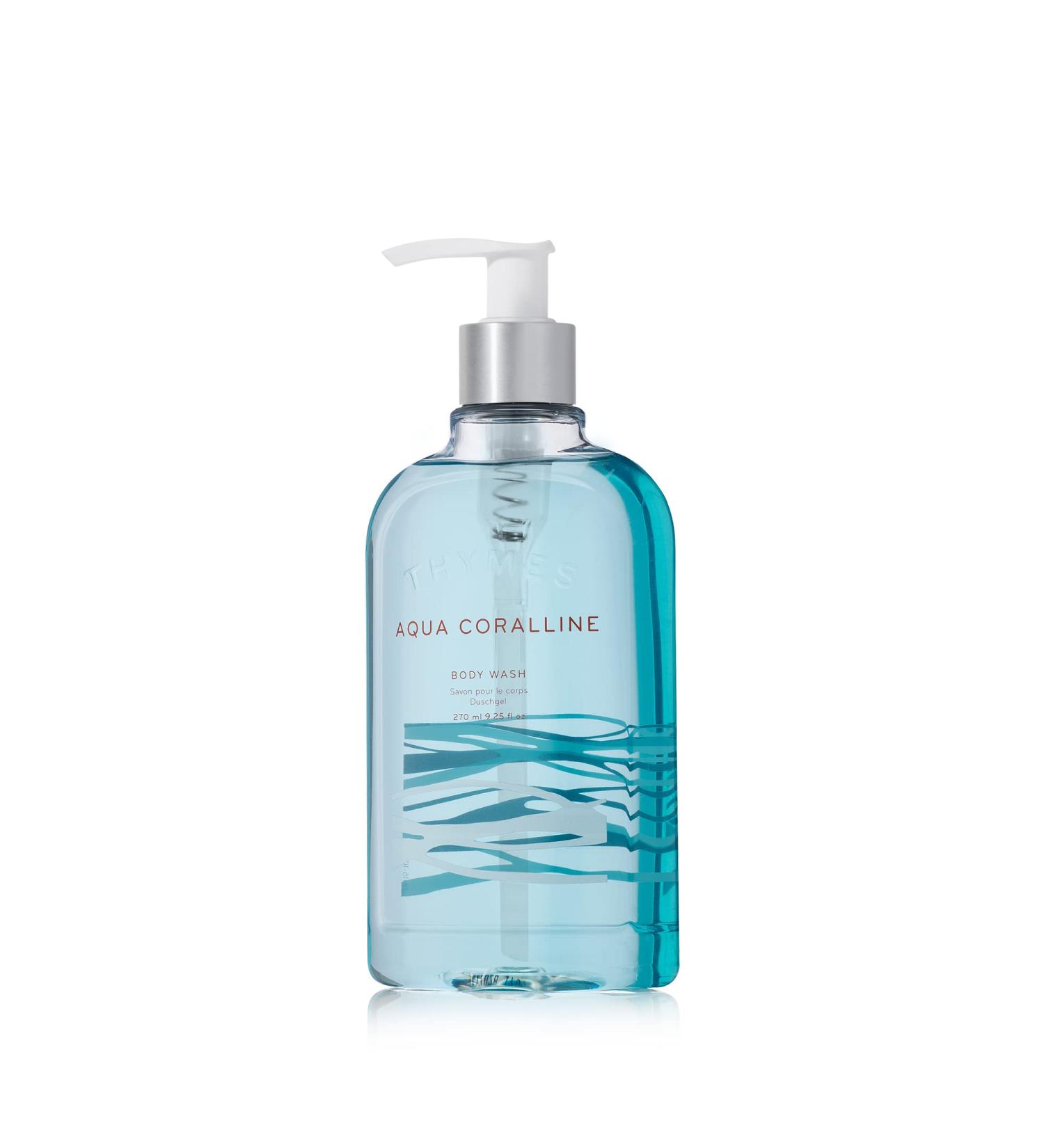 Thymes Aqua Coralline Body Wash 9.25 oz - Luxury Shower Gel for Men & Women - Buy Online on GoSupps.com