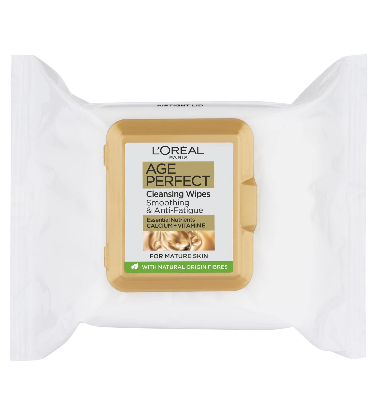 L'Or al Paris Age Perfect Cleansing Wipes Mature Skin 25 count (Pack of 1) Face Wipes x25 - Buy Online on GoSupps.com