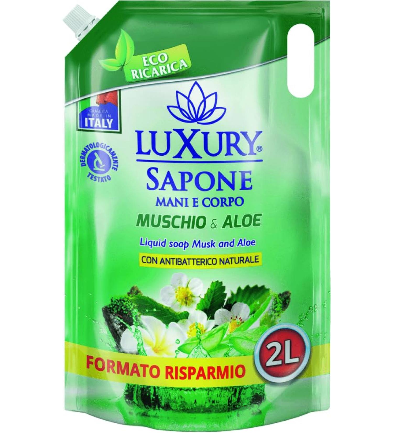 LUXURY Luxury Savon liquide mousse & Aloe 2000 ml 2000 ml
