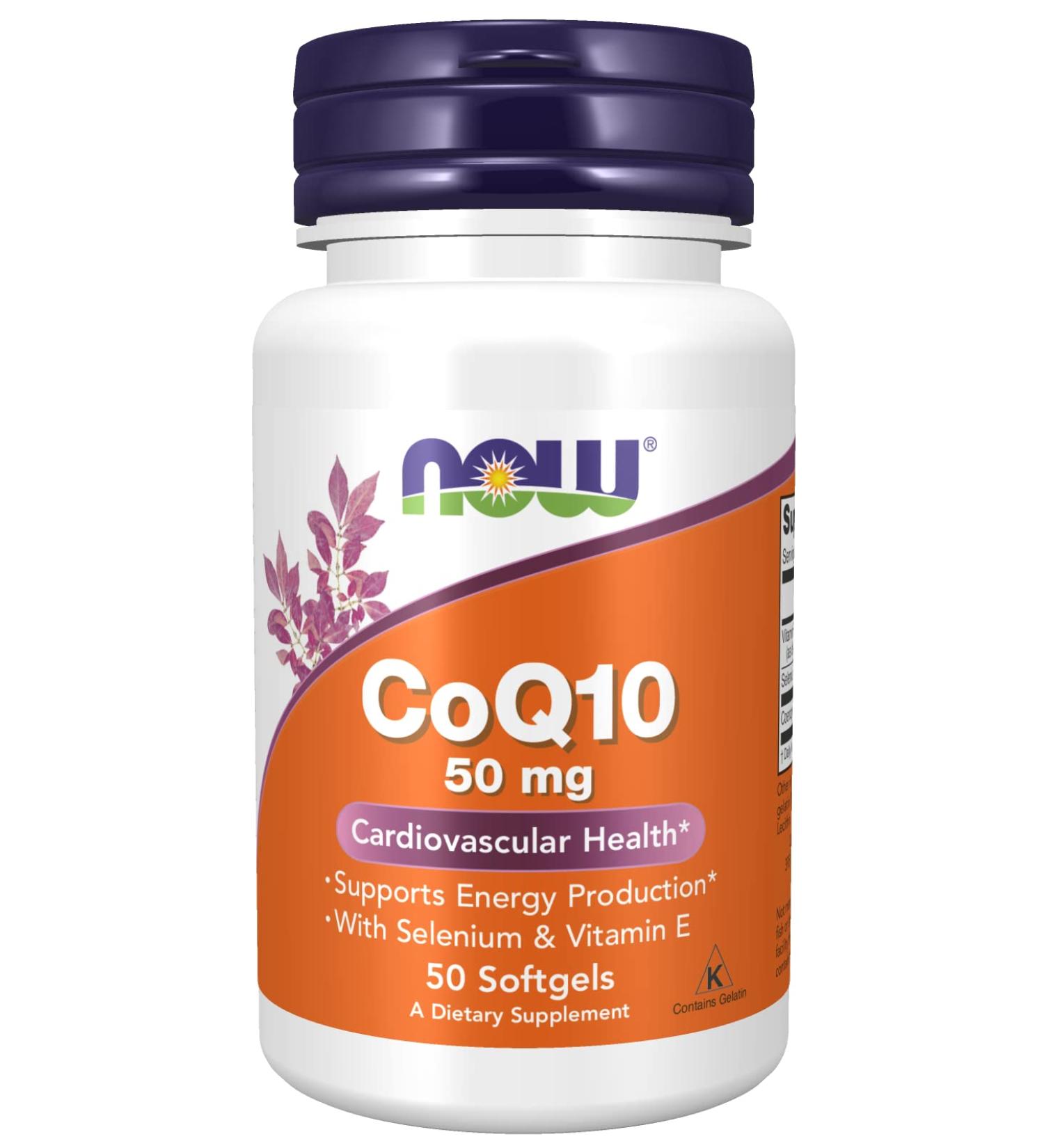 CoQ10 50mg Softgels - 50 Count | Boost Energy & Heart Health | International Shipping Available - Buy Online on GoSupps.com