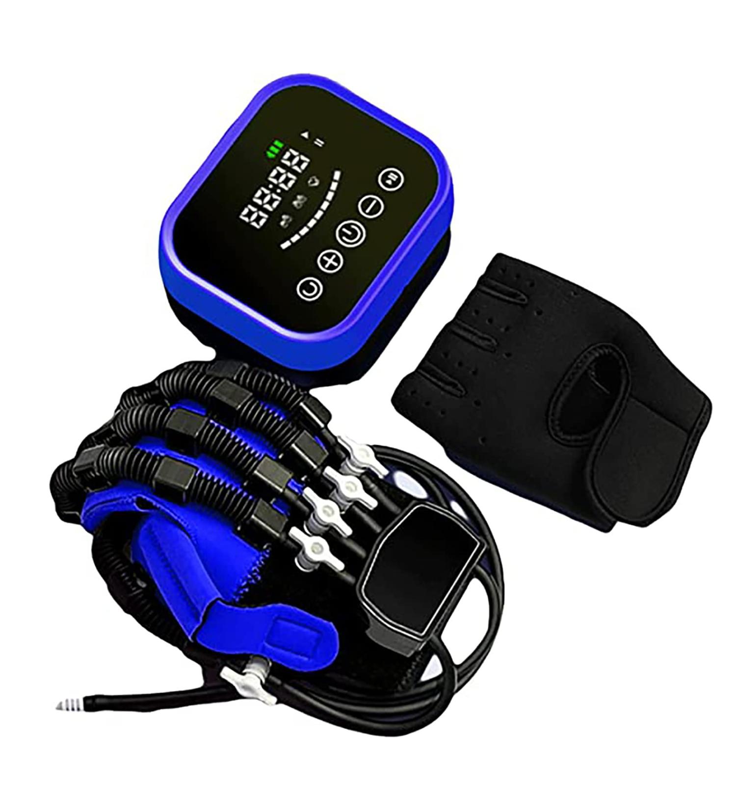ZZBB Rehabilitation Robot Gloves Stroke Finger Hand Splint Hemiplegia Rehabilitation Training Equipment Pneumatic Training Gloves Right Large