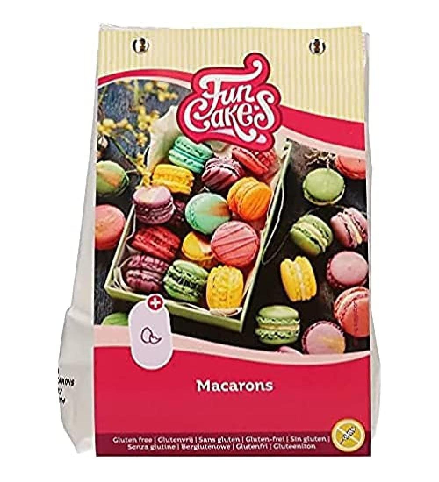 Funcakes mix for macarons gluten-free: easy to use perfectly homemade macarons delicious almond taste halal certified 300g