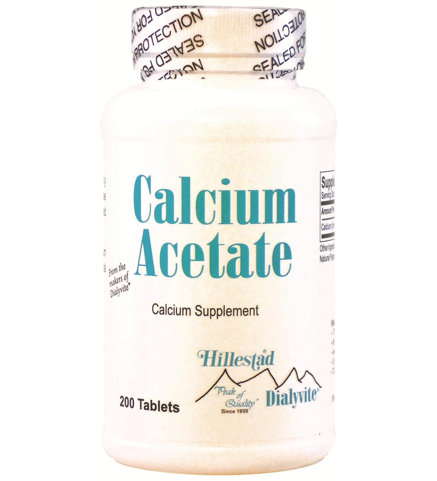 Dialyvite Calcium Acetate - 200 Tablets - Buy Online on GoSupps.com