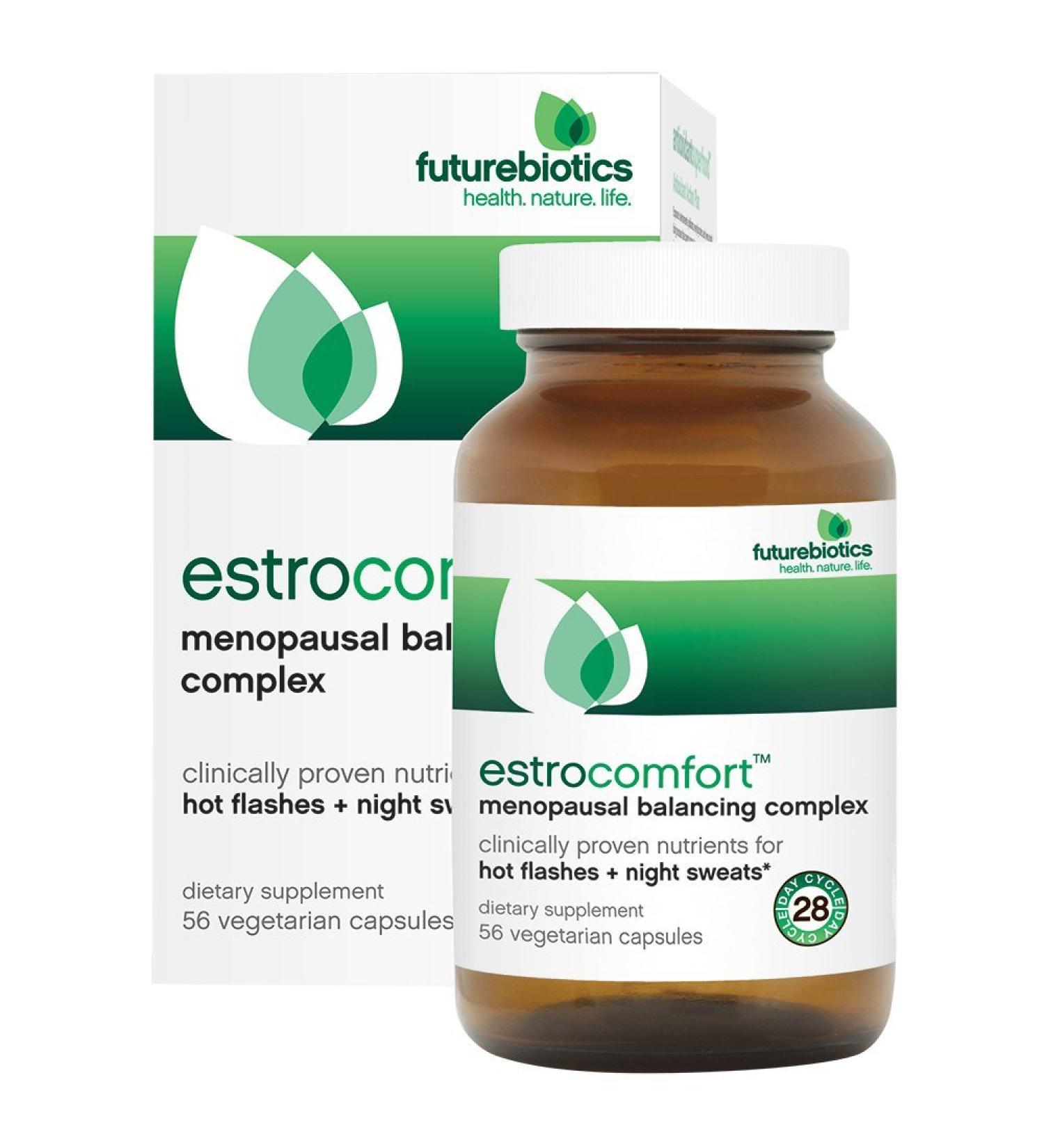 FutureBiotics EstroComfort Menopausal Complex - 56 Vegetarian Capsules for Balance - Buy Online on GoSupps.com