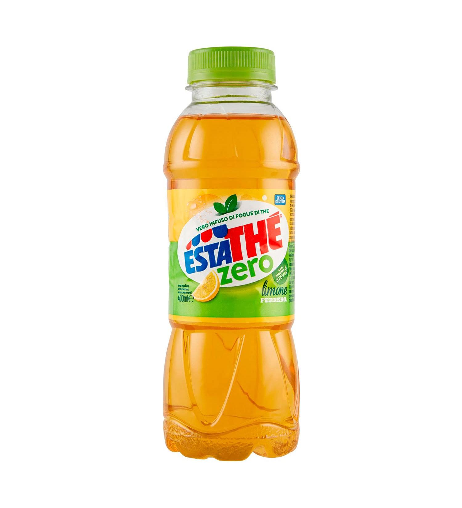  Estath Estath Zero Lemon - Cold Tea sugar-free with real tea leaf infusion and lemon juice gluten-free drink 12 x 0.4L bottles - Buy Online on GoSupps.com
