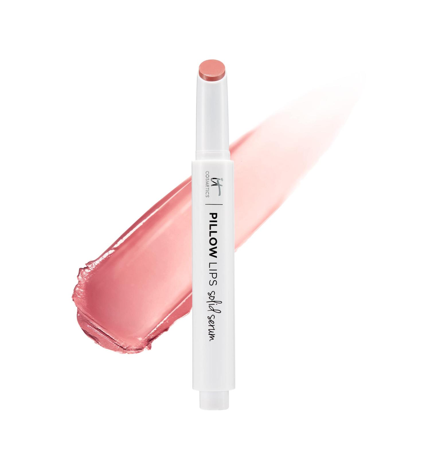 IT Cosmetics Pillow Lips Solid Serum Gloss - Humble (Nude Cinnamon) - Lip Serum with Collagen, Hyaluronic Acid & Tri-Oil Complex - 0.07 oz - Buy Online on GoSupps.com