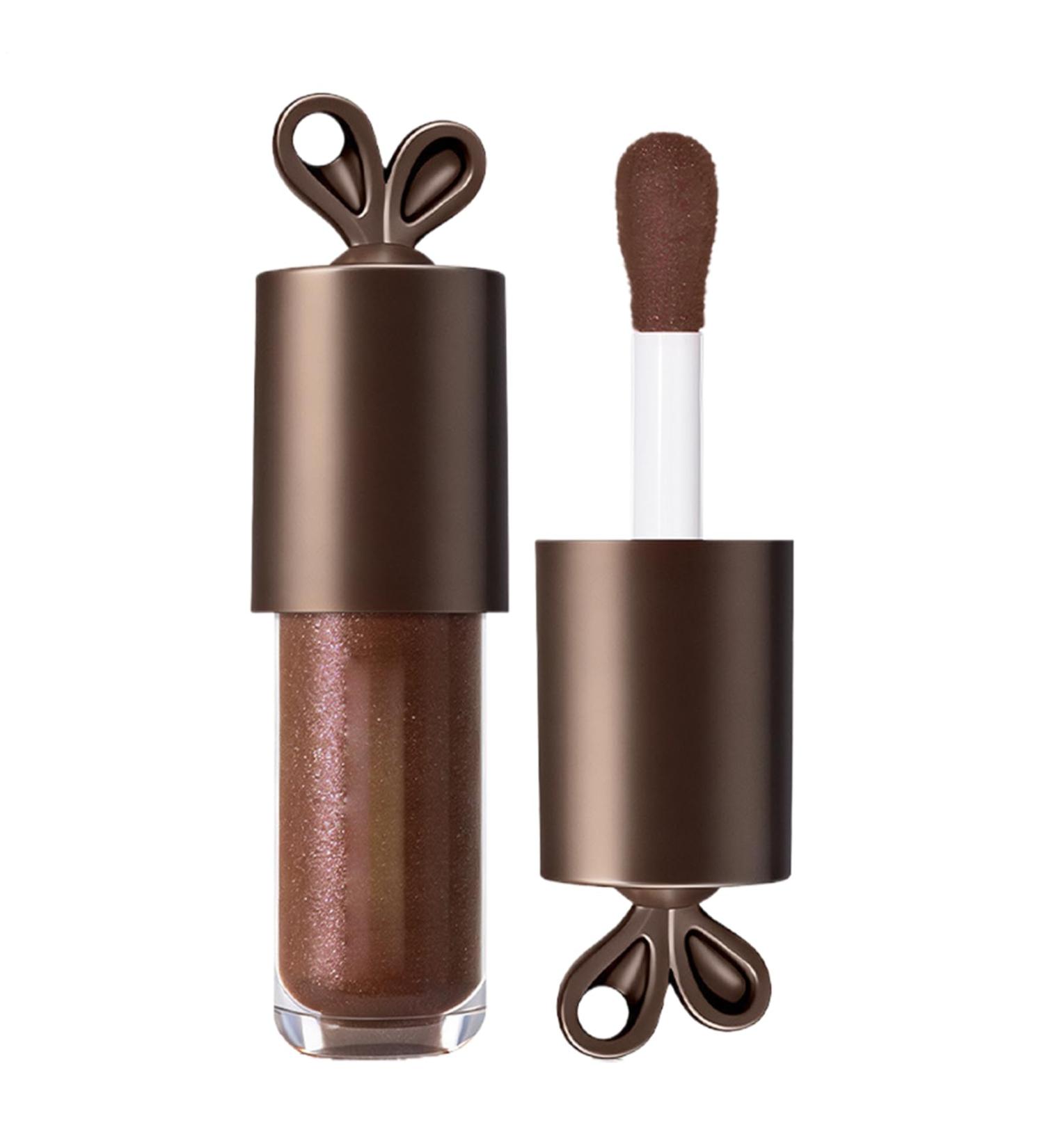 Dark Lip Gloss Moisturizing glossy mirror-effect lip gloss in dark chocolate brown for mature women cosplay beauty birthdays holidays | Smooth moisturizing formula with a glossy finish - Buy Online on GoSupps.com