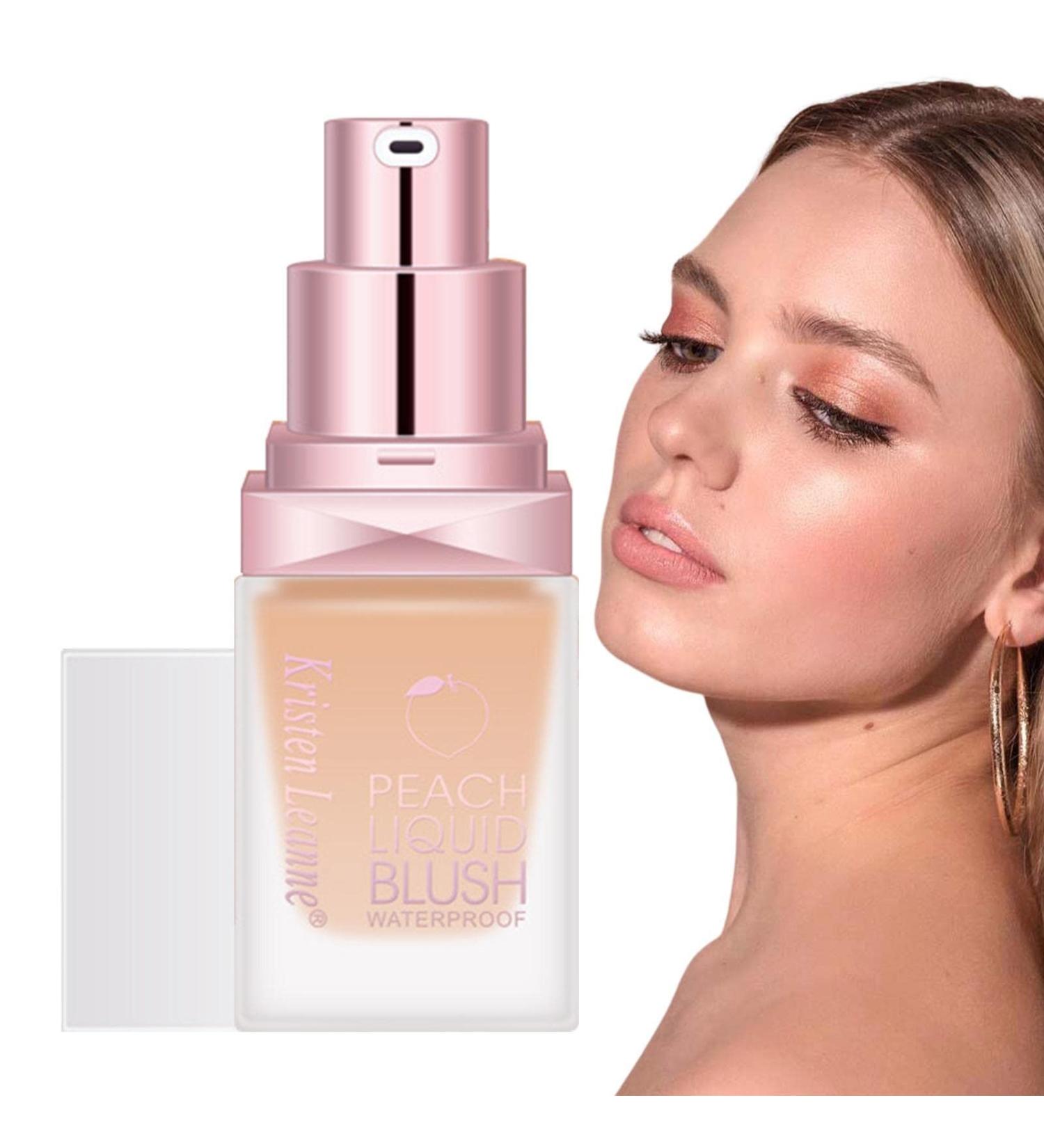 Liquid Blush | 18ml Soft Cream Blush Makeup Beauty Blush Makeup Long-Lasting Waterproof Natural-Looking Dewy Finish Face Blush for Cheeks 6# - Buy Online on GoSupps.com
