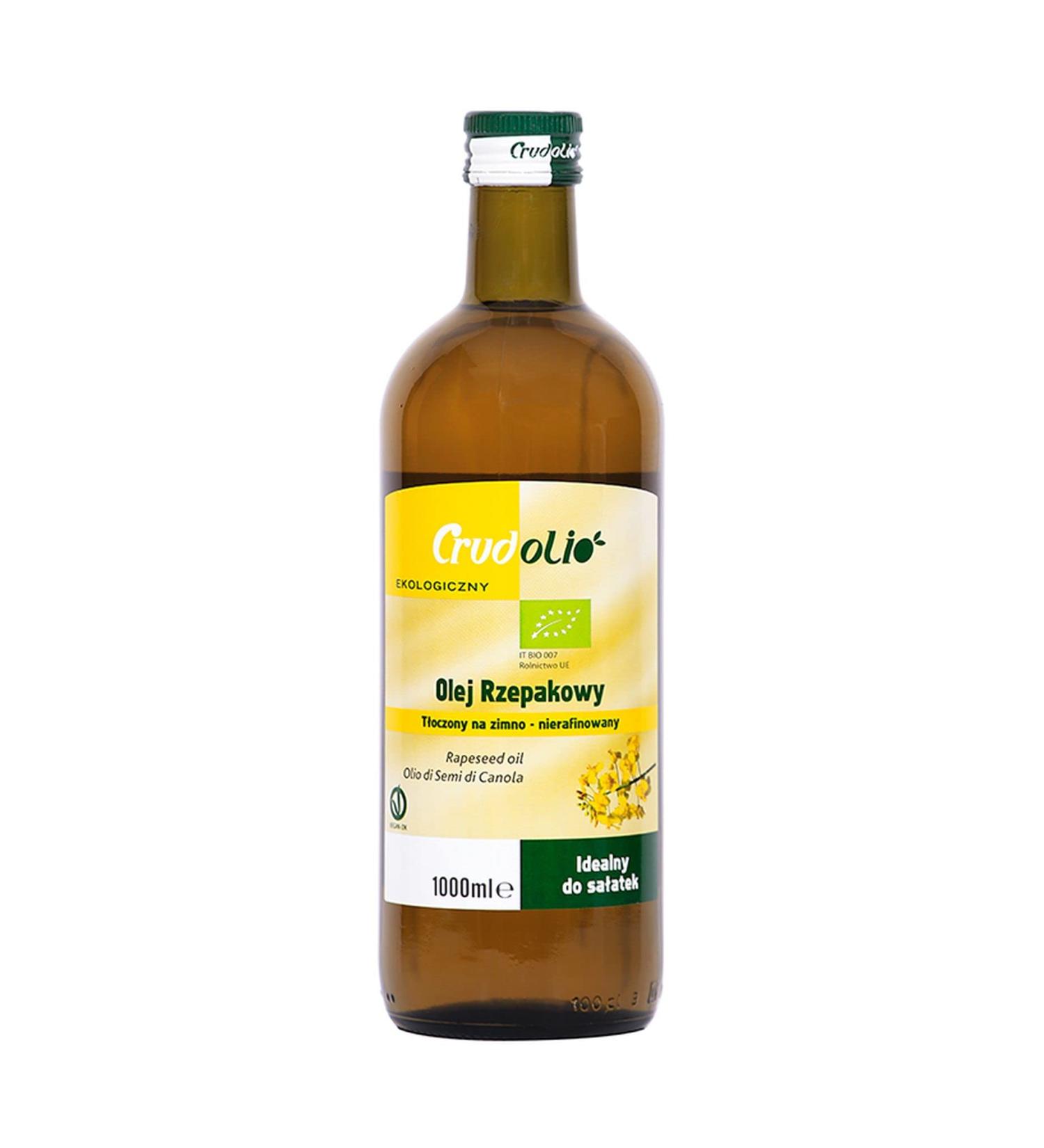 RAPESEED Oil Cold-Pressed BIO 1 l Crudolio