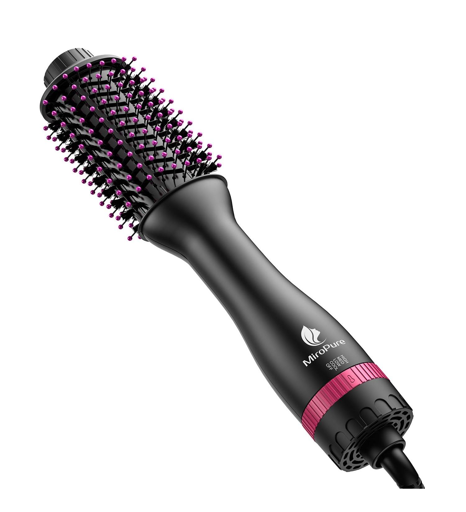 Buy MiroPure 4-in-1 Hair Dryer Brush - Hot Air Brush for Volumizing & Styling | Fast Drying Adjustable Heat Settings Oval Barrel - Rose Red | International Shipping Available - Buy Online on GoSupps.com