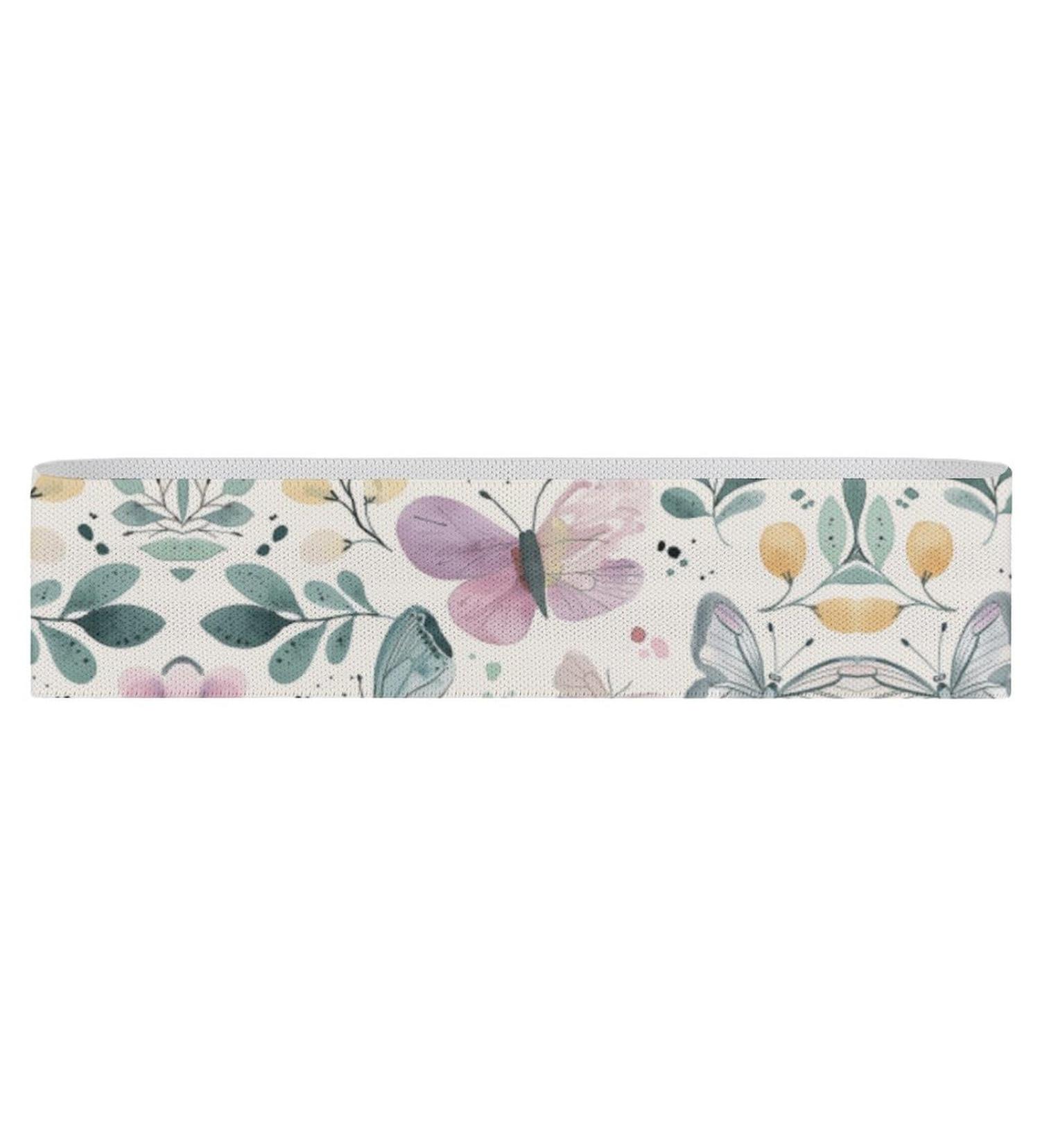 Shop High-Quality Butterfly Printed Resistance Bands | Fabric Exercise & Leg Bands for Ultimate Fitness - Buy Online on GoSupps.com