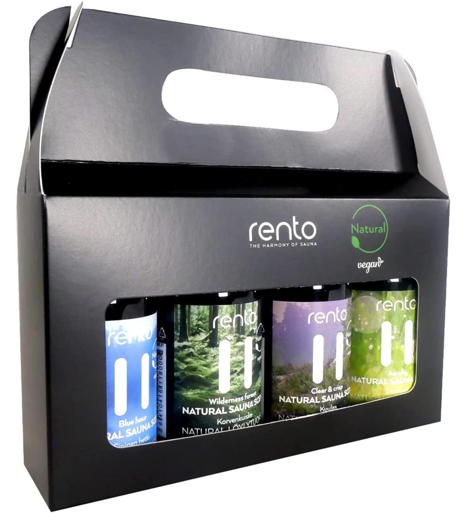 Rento Sauna Infusion Fragrance Set by SudoreWell - 4 x 100 ml | Premium Aromatherapy for International Shipping - Buy Online on GoSupps.com