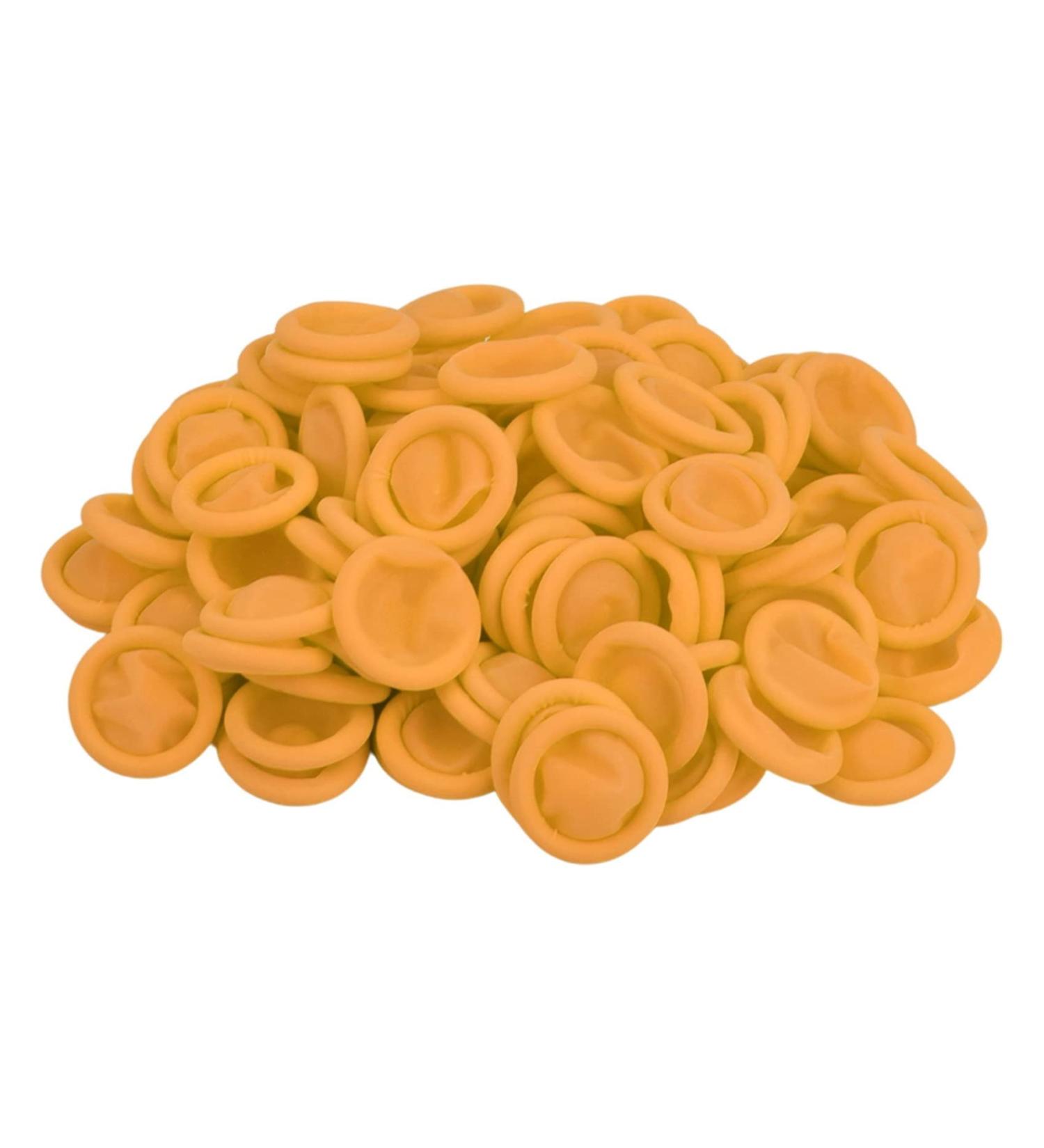 200 Pcs Disposable Finger Protectors | Latex Anti-Static Finger Cots | Yellow Rubber Finger Tips for Beauty & Electronics Repair - Buy Online on GoSupps.com