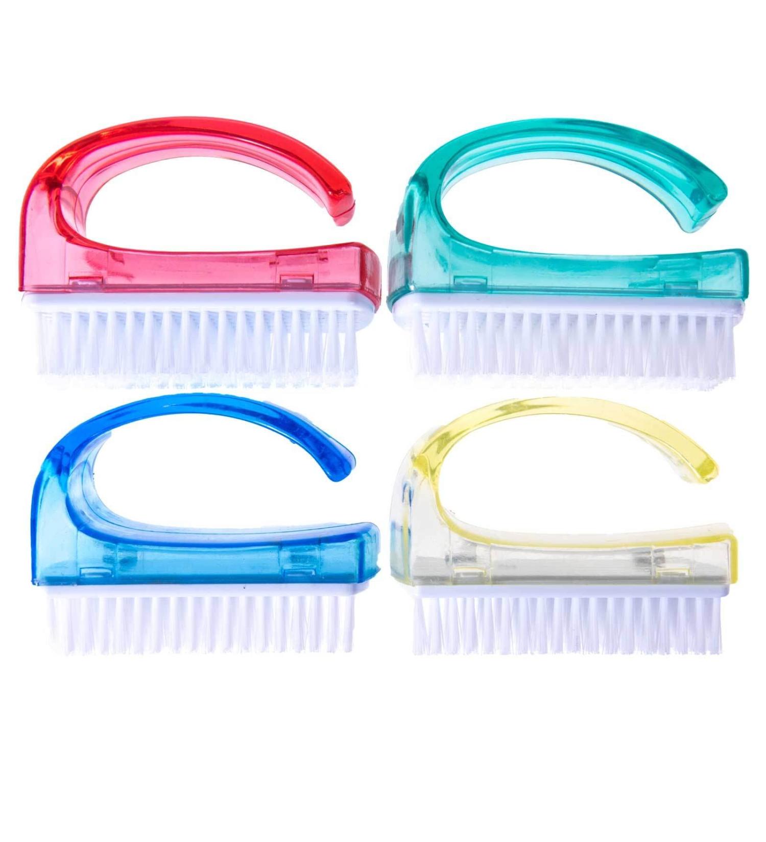 SIDCO Nail Brush Set - 4 Hand Washing Brushes with Handle | Effective Hand & Finger Cleaning Tools for a Sparkling Clean - Buy Online on GoSupps.com