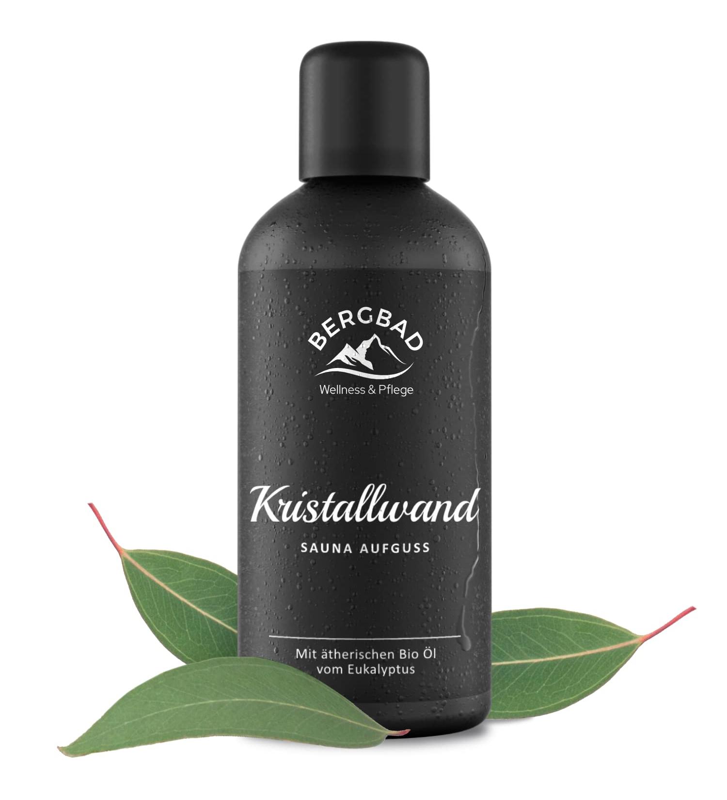 BERGBAD Organic Eucalyptus Sauna Infusion 100ml - Natural Essential Oil for Sauna Relaxation - Buy Online on GoSupps.com