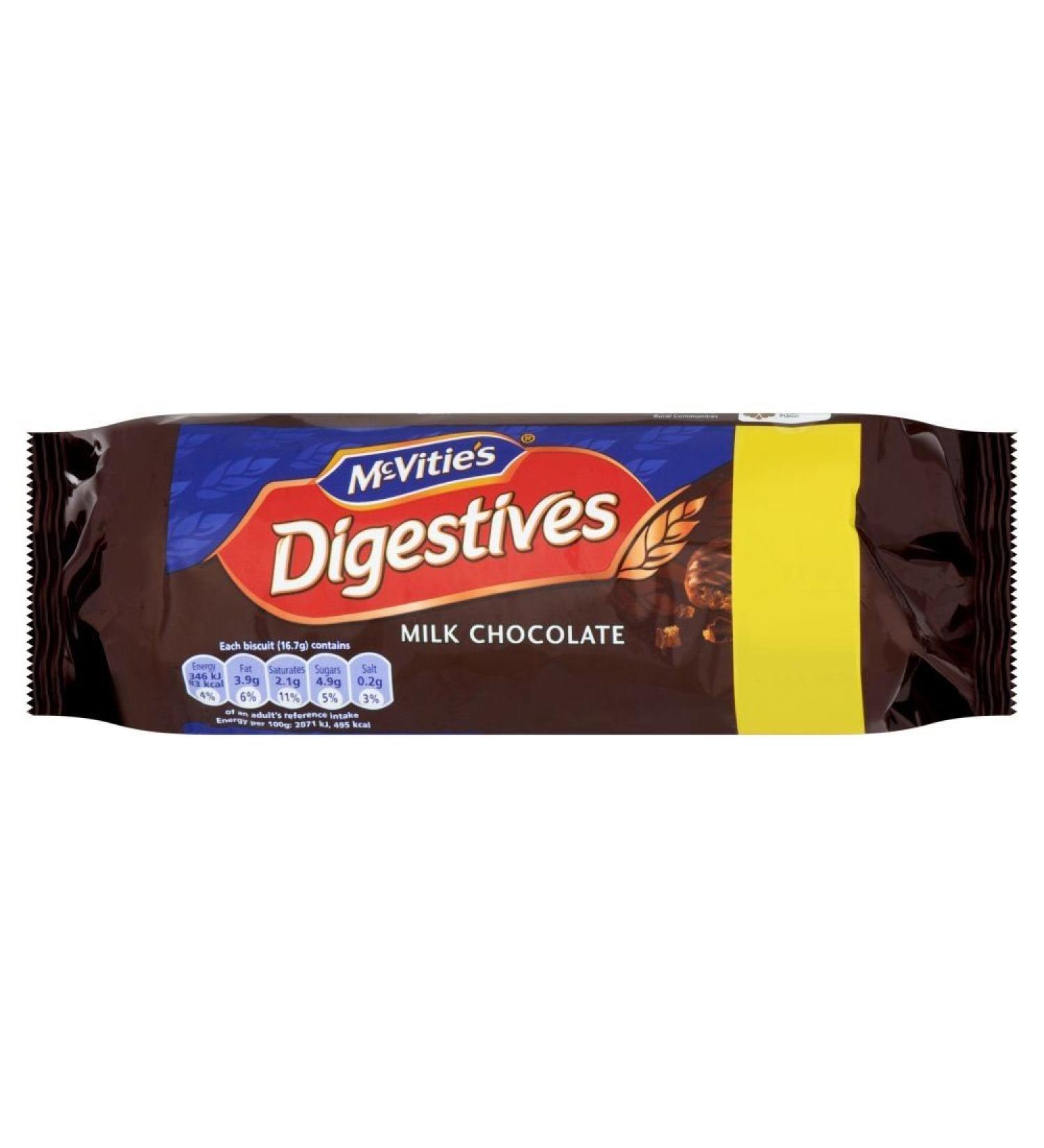 Mcvitie's - Digestive cookies - milk chocolate - set of 2 packs of 300 g