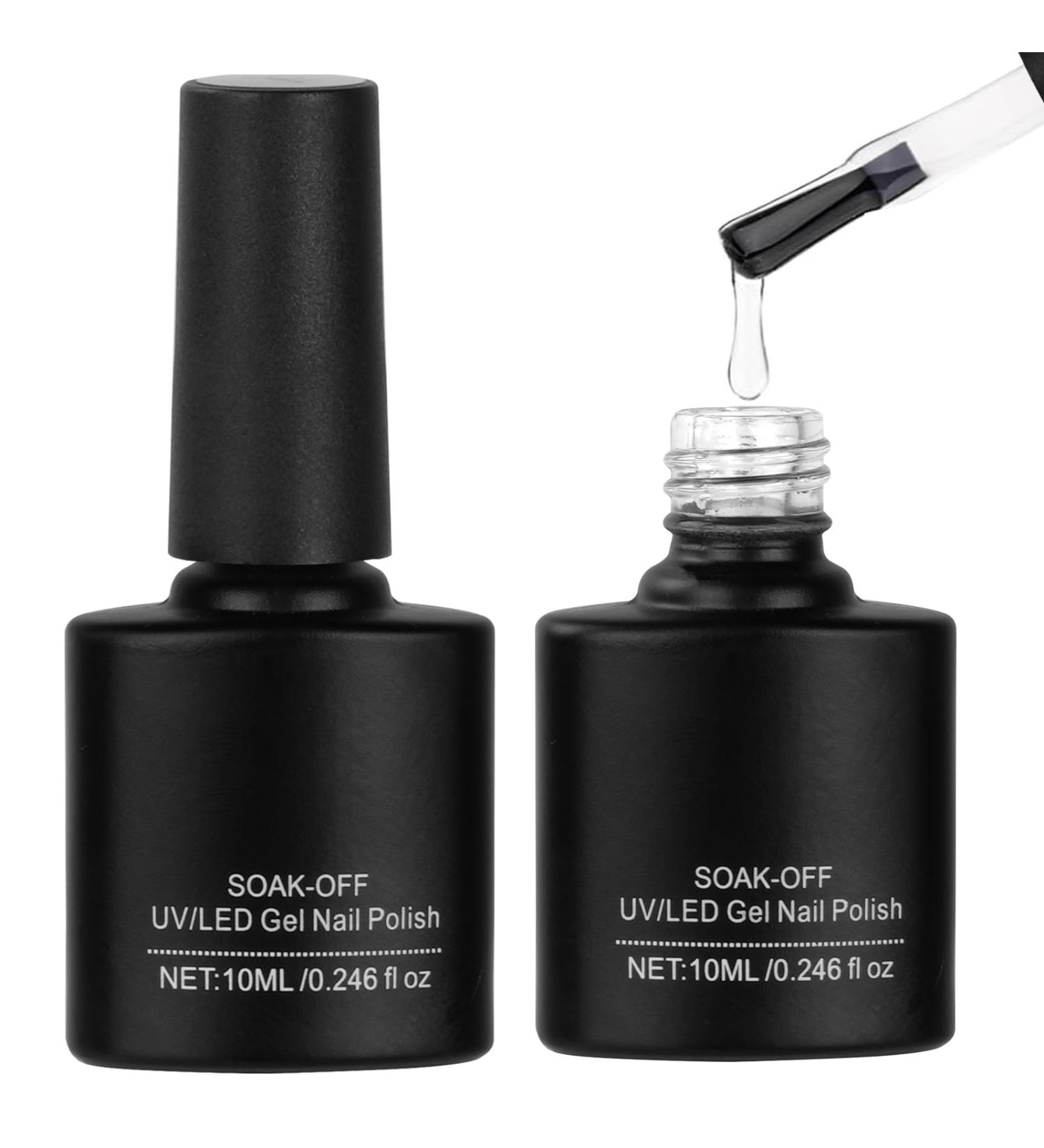 Top Coat and Base Coat Set 2 Pcs 10ml No Wipe Soak Off Gel Top Coat and Base Coat Kit UV LED Quick Dry Nail Gel Polish Long Lasting Shine Finish Base Top Coat for Women Nail Art 2Pcs - Buy Online on GoSupps.com