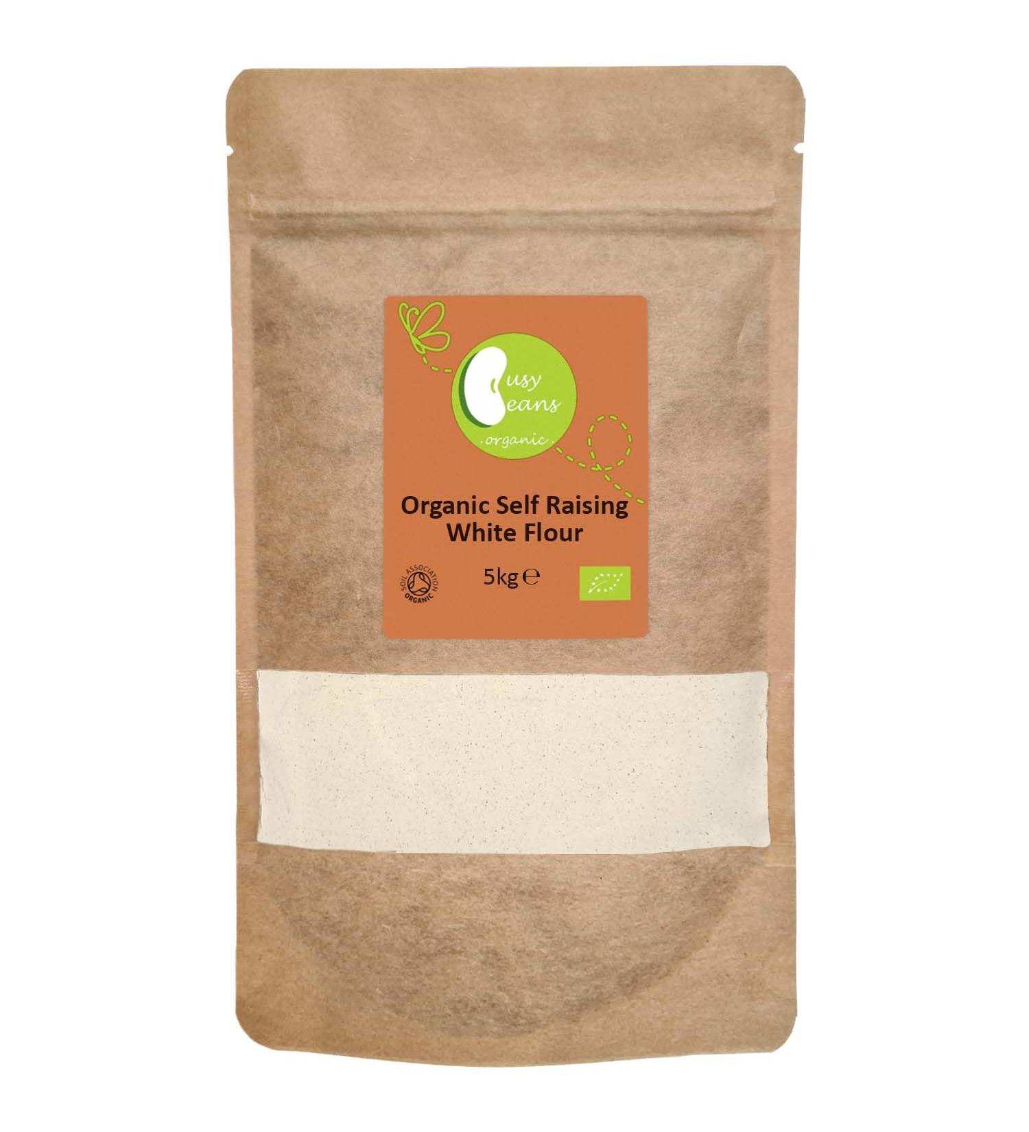 Organic Self Raising White Flour | by Busy Beans Organic (5kg) - Buy Online on GoSupps.com