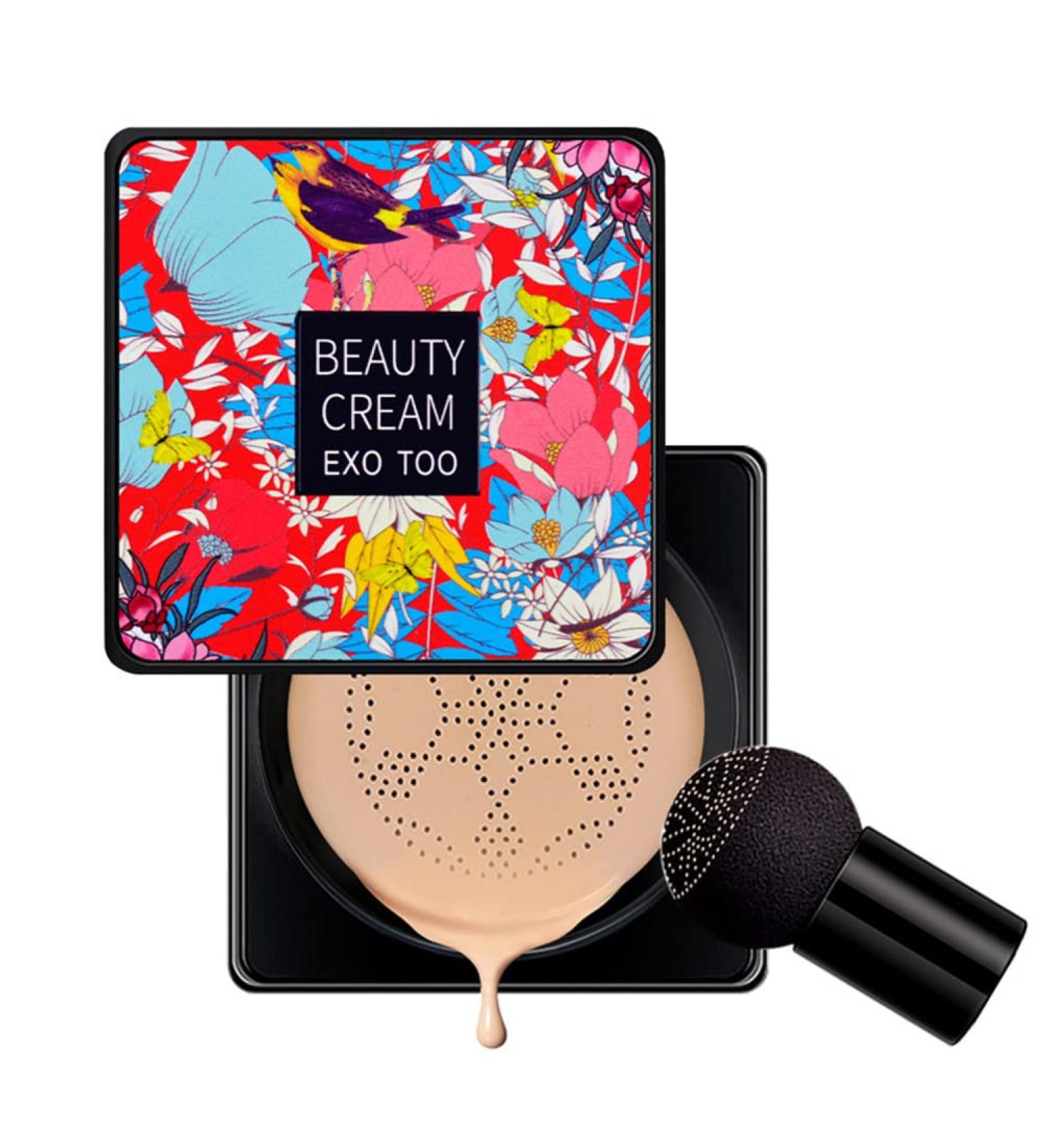  dewdat Mushroom Head Air Cushion CC Cream Long Lasting Moisturizing Foundation Matte Concealer Lightweight Water Resistant Liquid Foundation For Makeup For All Skin - Buy Online on GoSupps.com