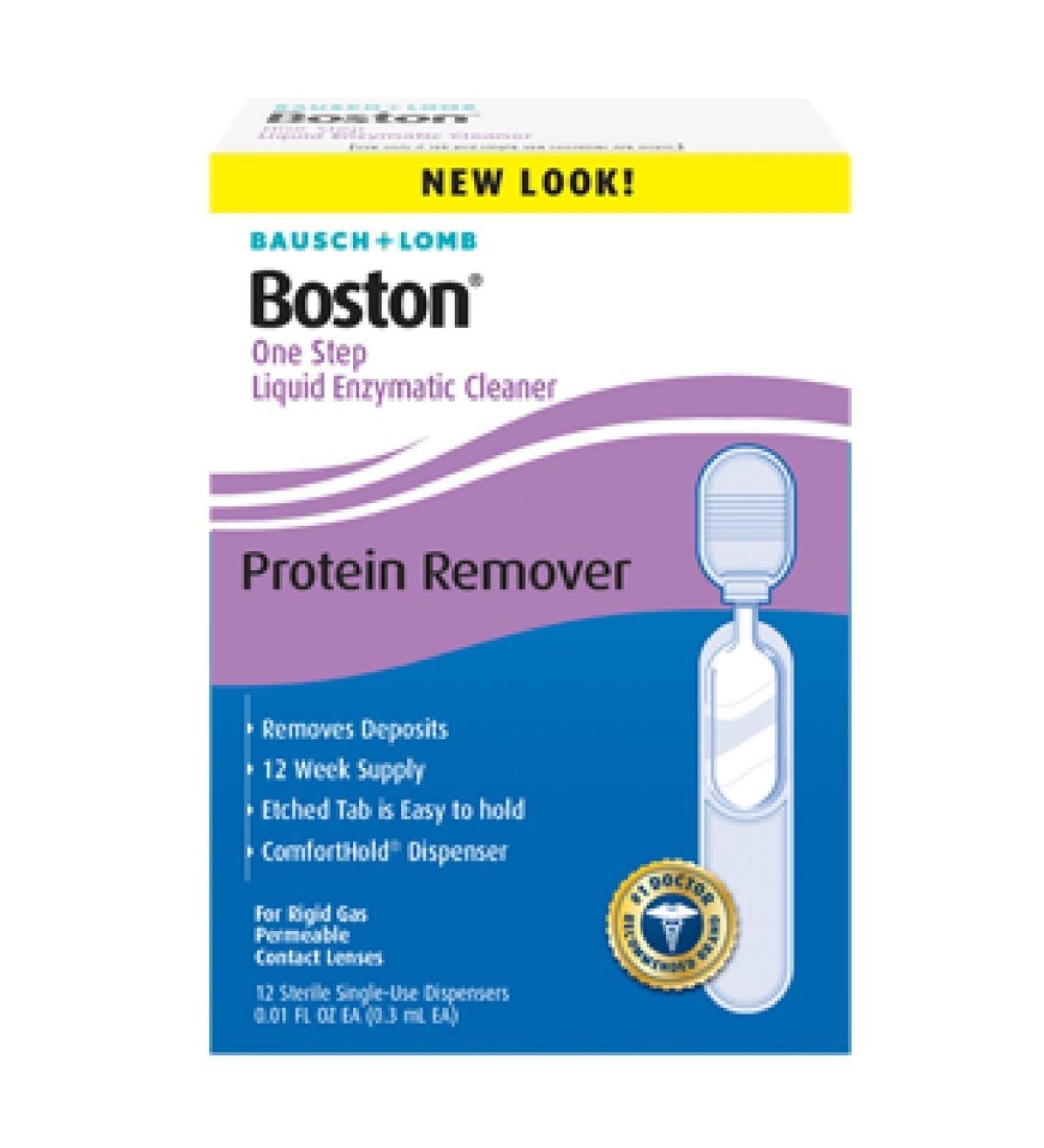 Bausch & Lomb Boston One Step Liquid Enzymatic Cleaner, Protein Remover 3.60 mL ( Pack of 3)