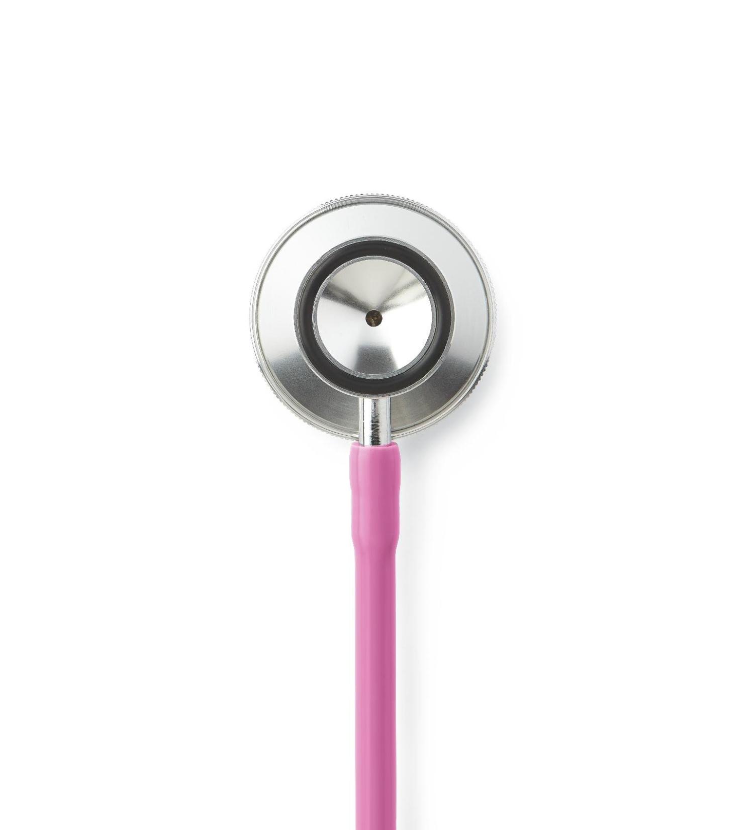 Medline Dual-Head Stethoscope 22" Tubing Pink Lightweight & Durable