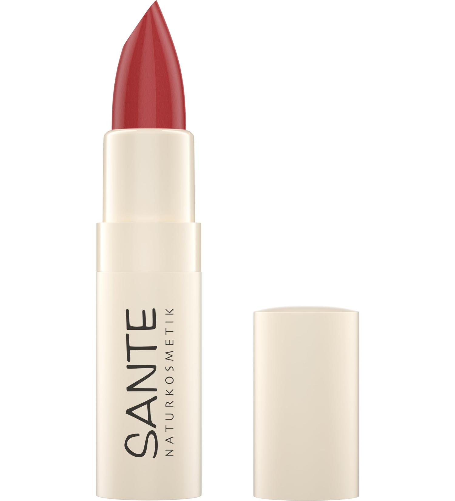 Sante Naturkosmetik Moisture Lipstick 05 Nourishing lipstick with hyaluronic acid plump and Sepilift effect for supple lips in a soft berry tone 4.5 g - Buy Online on GoSupps.com